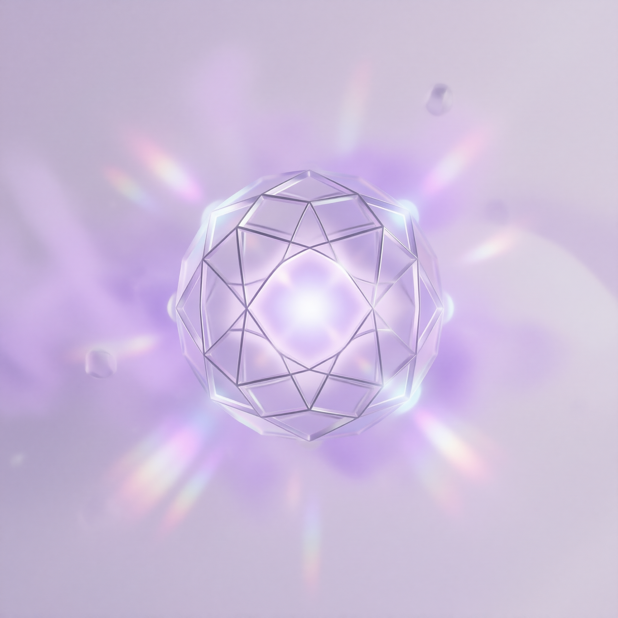 Glowing Geometric Orb