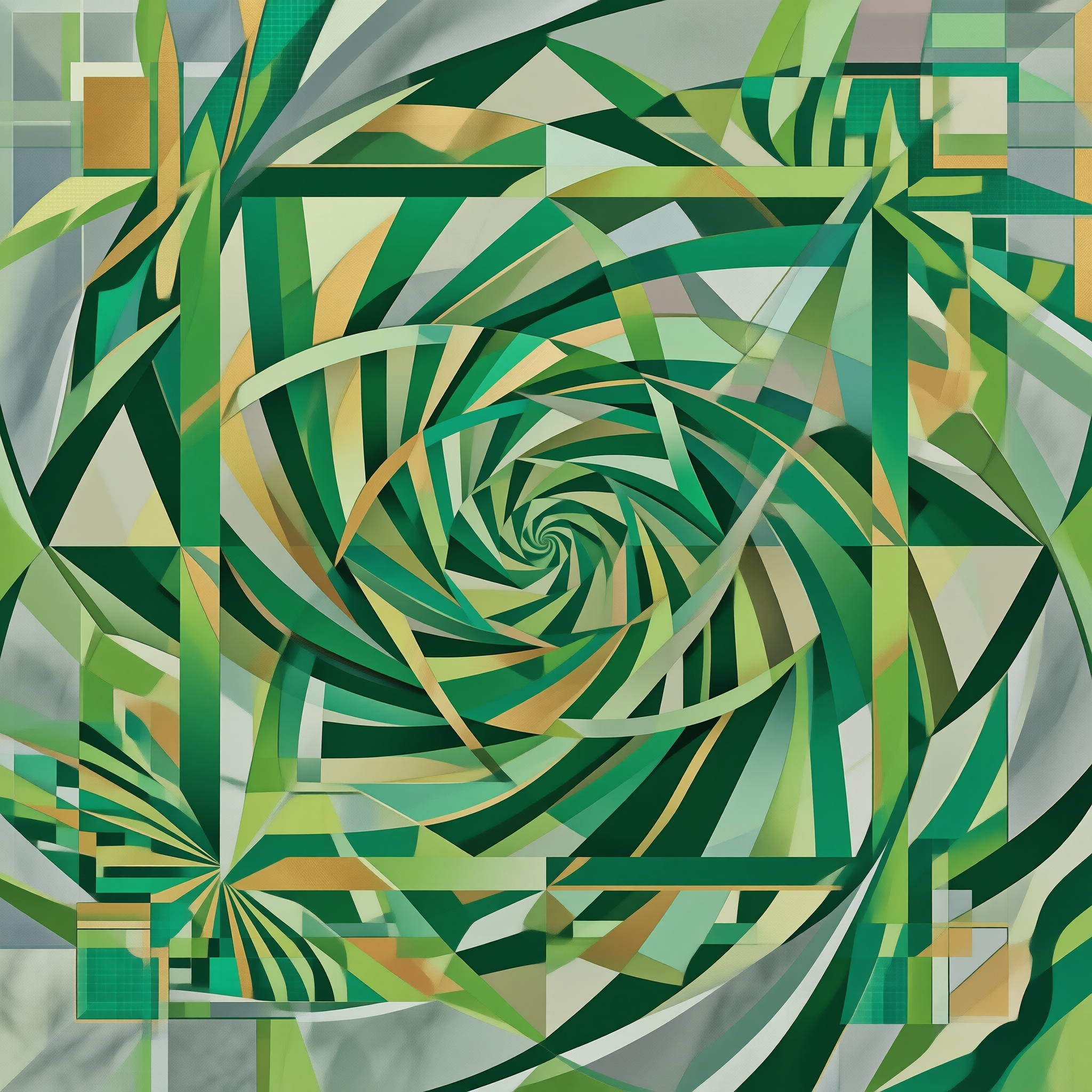 Abstract Geometric Spiral