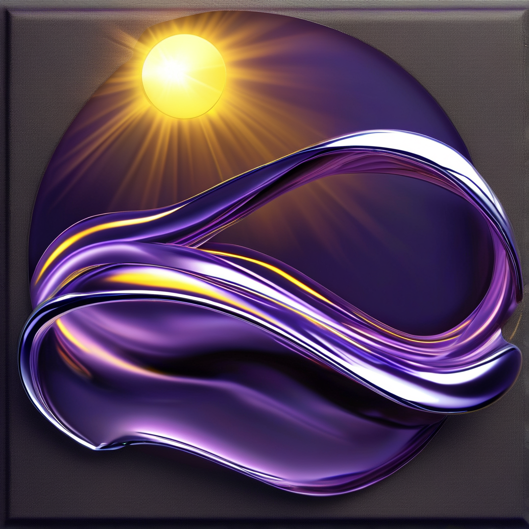 Abstract Purple Flow
