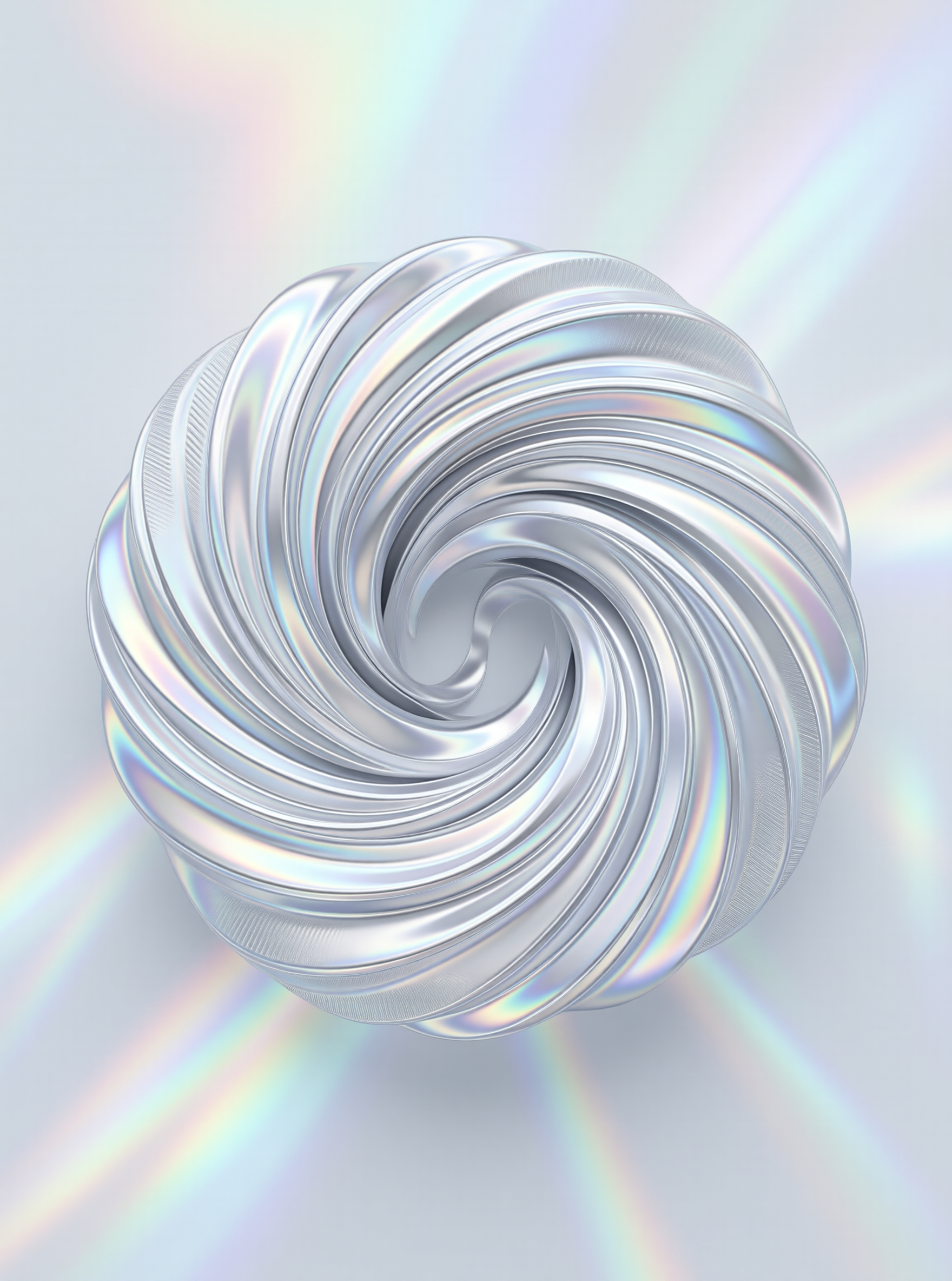 Iridescent Metal Spiral