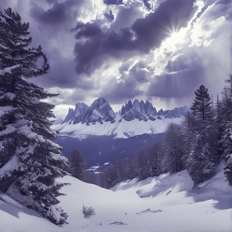 Winter Mountain Majesty