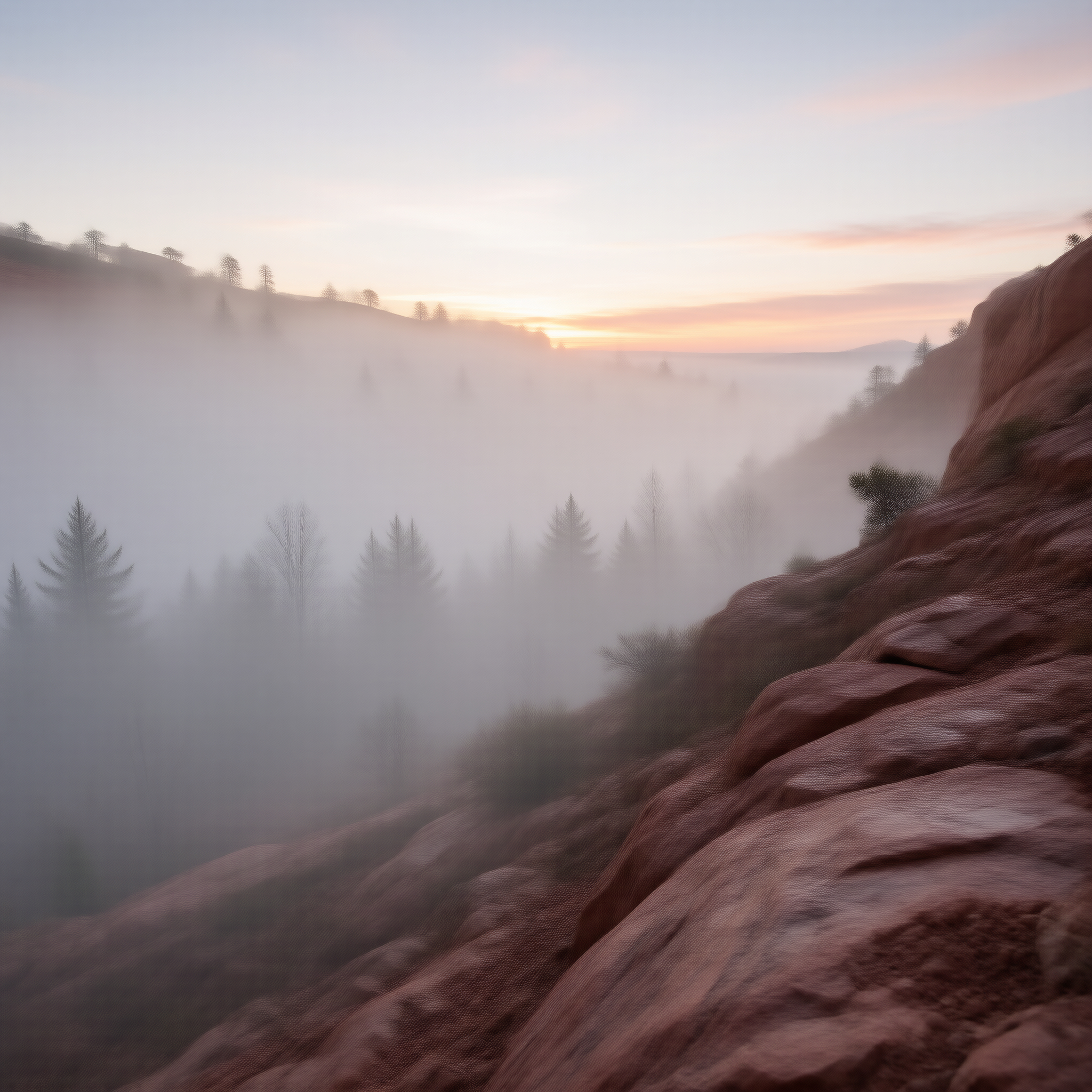 Misty Mountain Sunrise