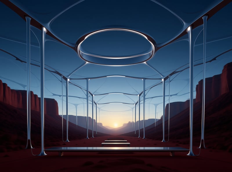 Futuristic Desert Pavilion