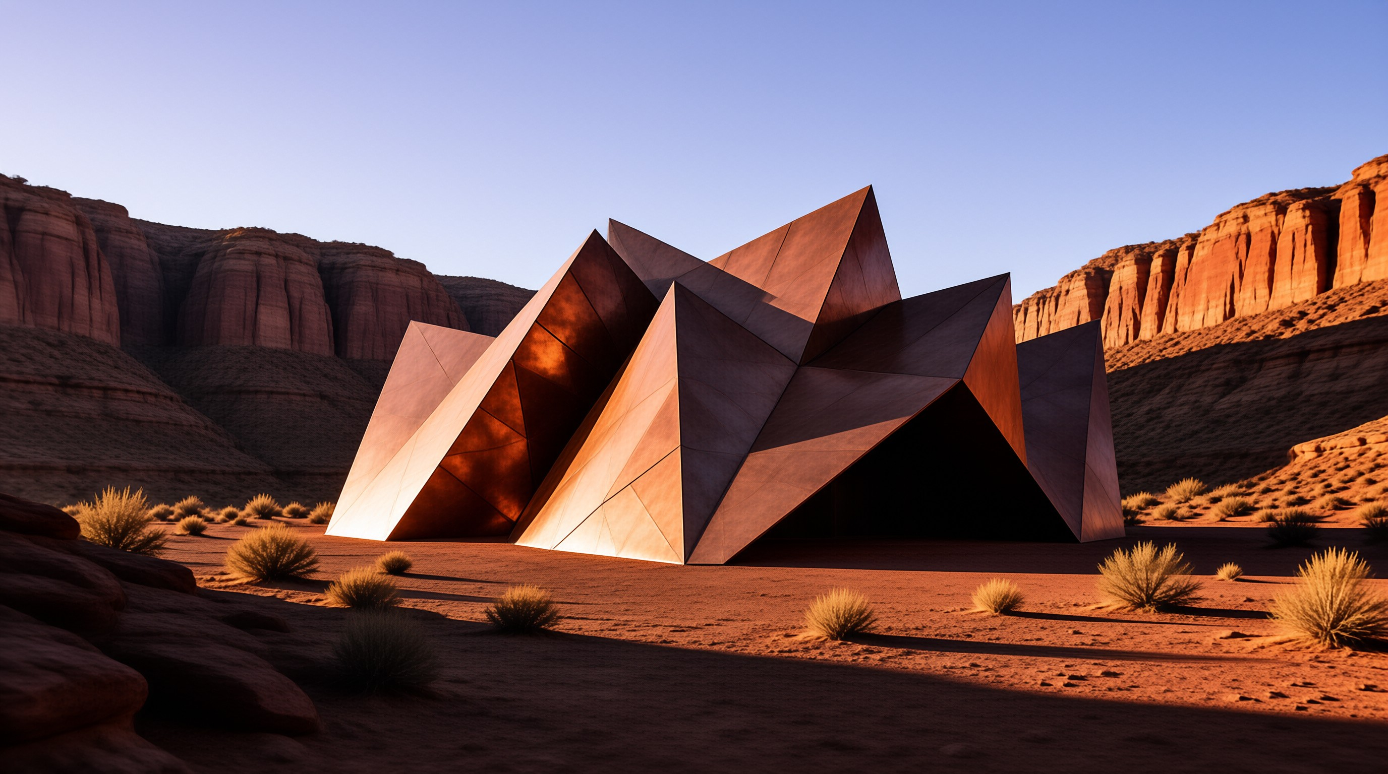 Modern Structure in Desert