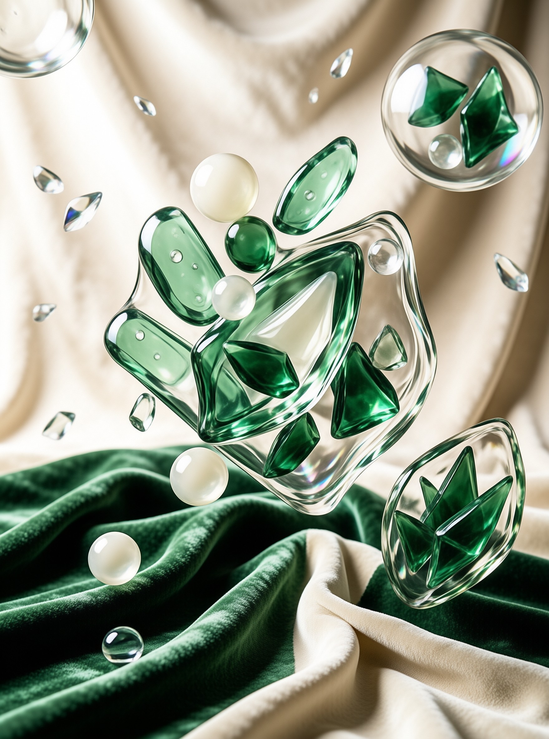Emerald Glass Composition
