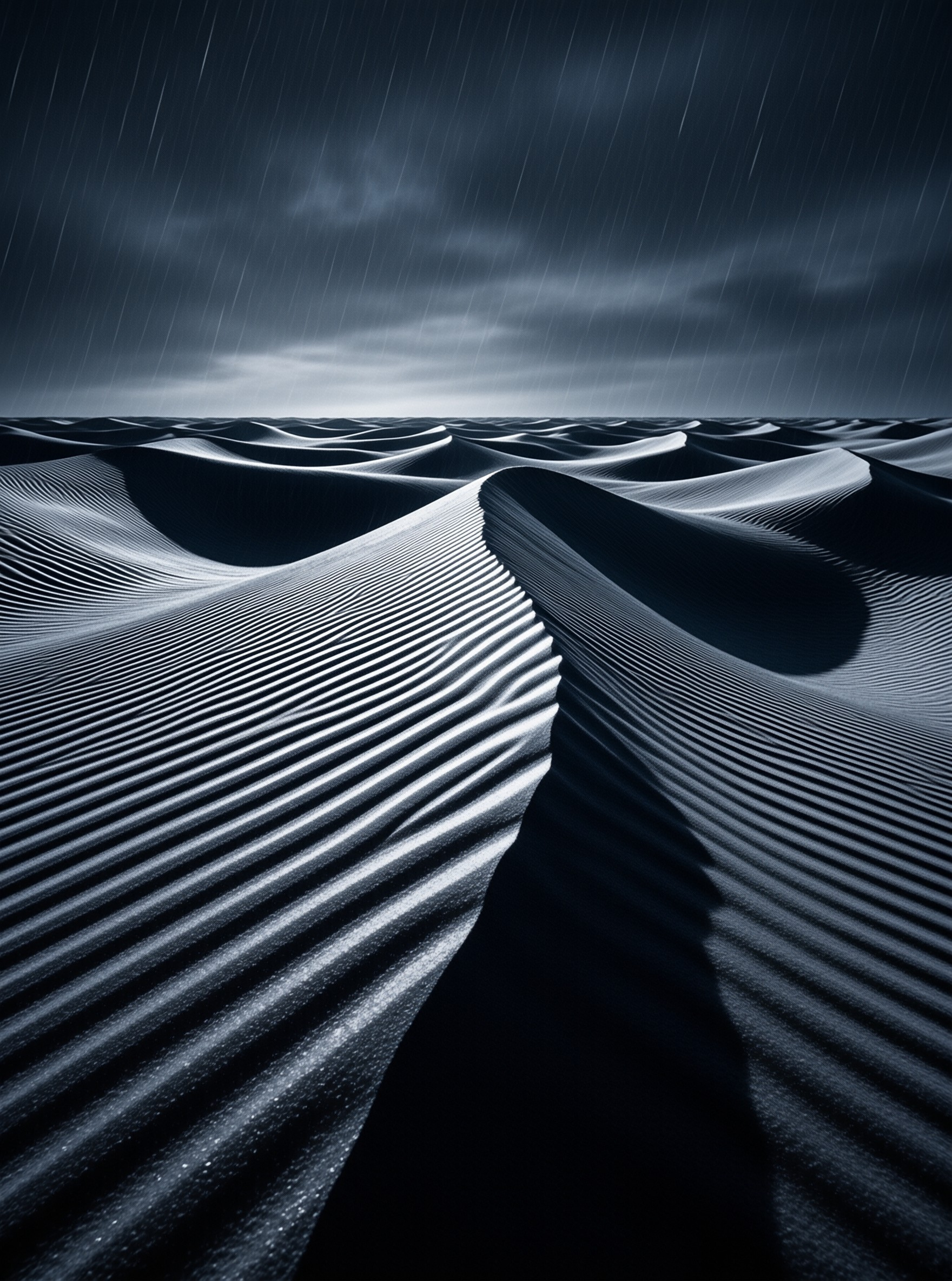 Dark Stormy Sand Dunes