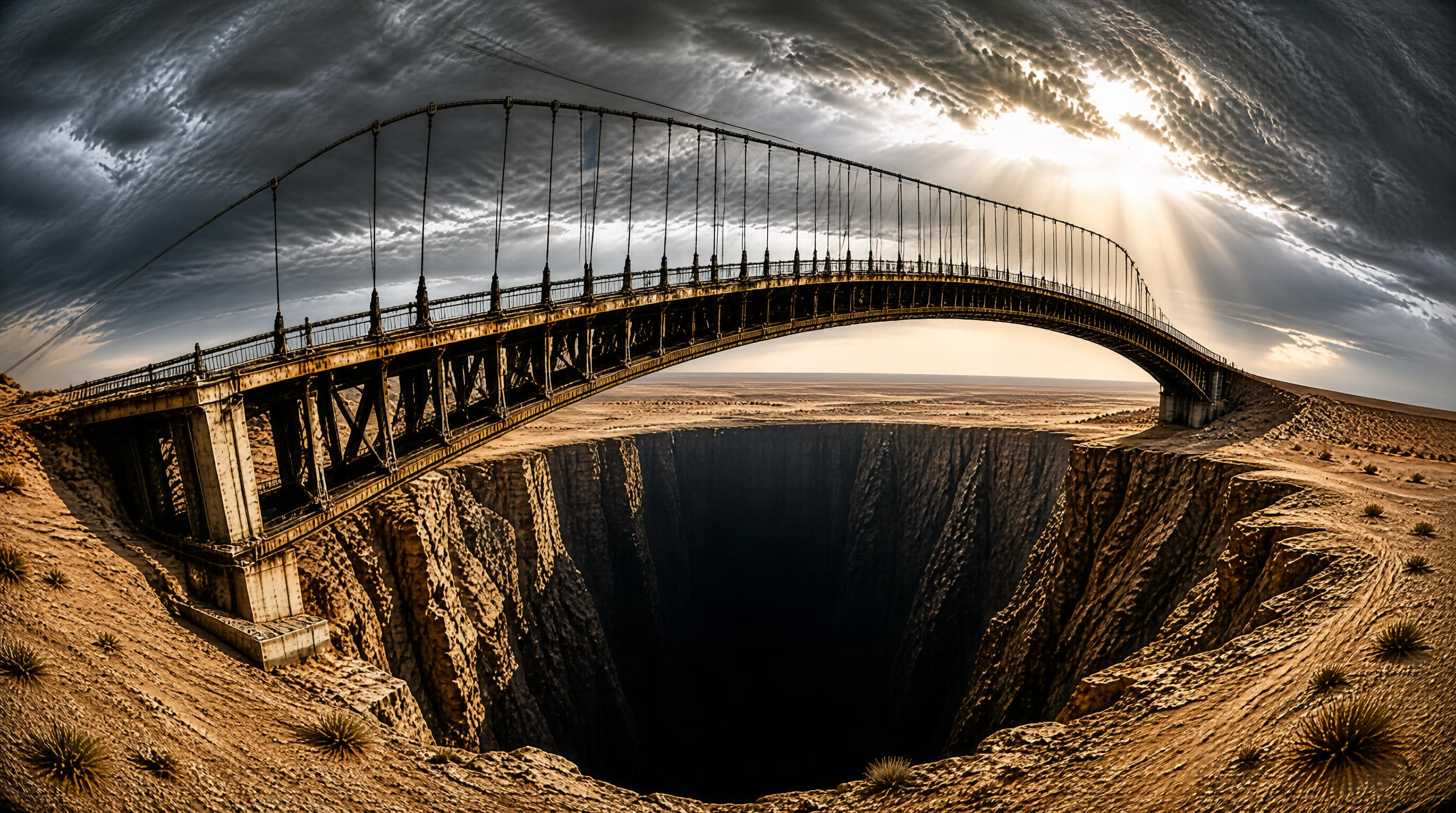 Dramatic Canyon Bridge View