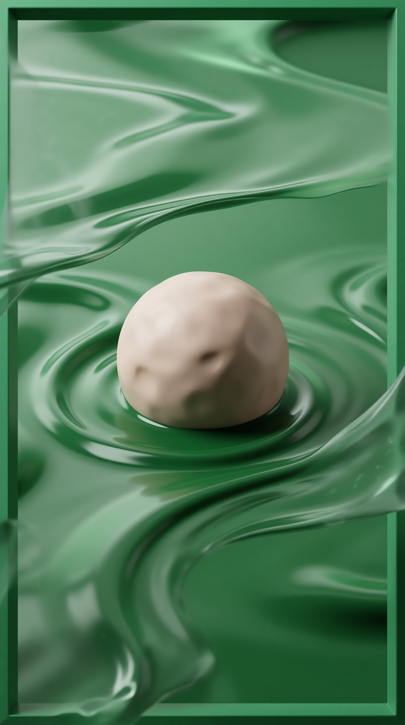 Sphere in Green Fluid