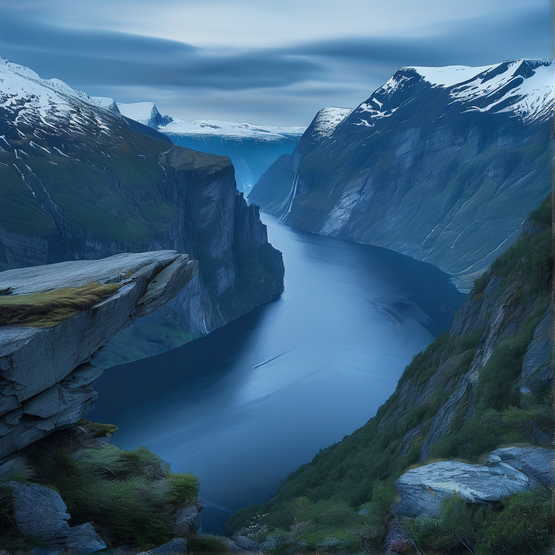 Majestic Fjord Scene