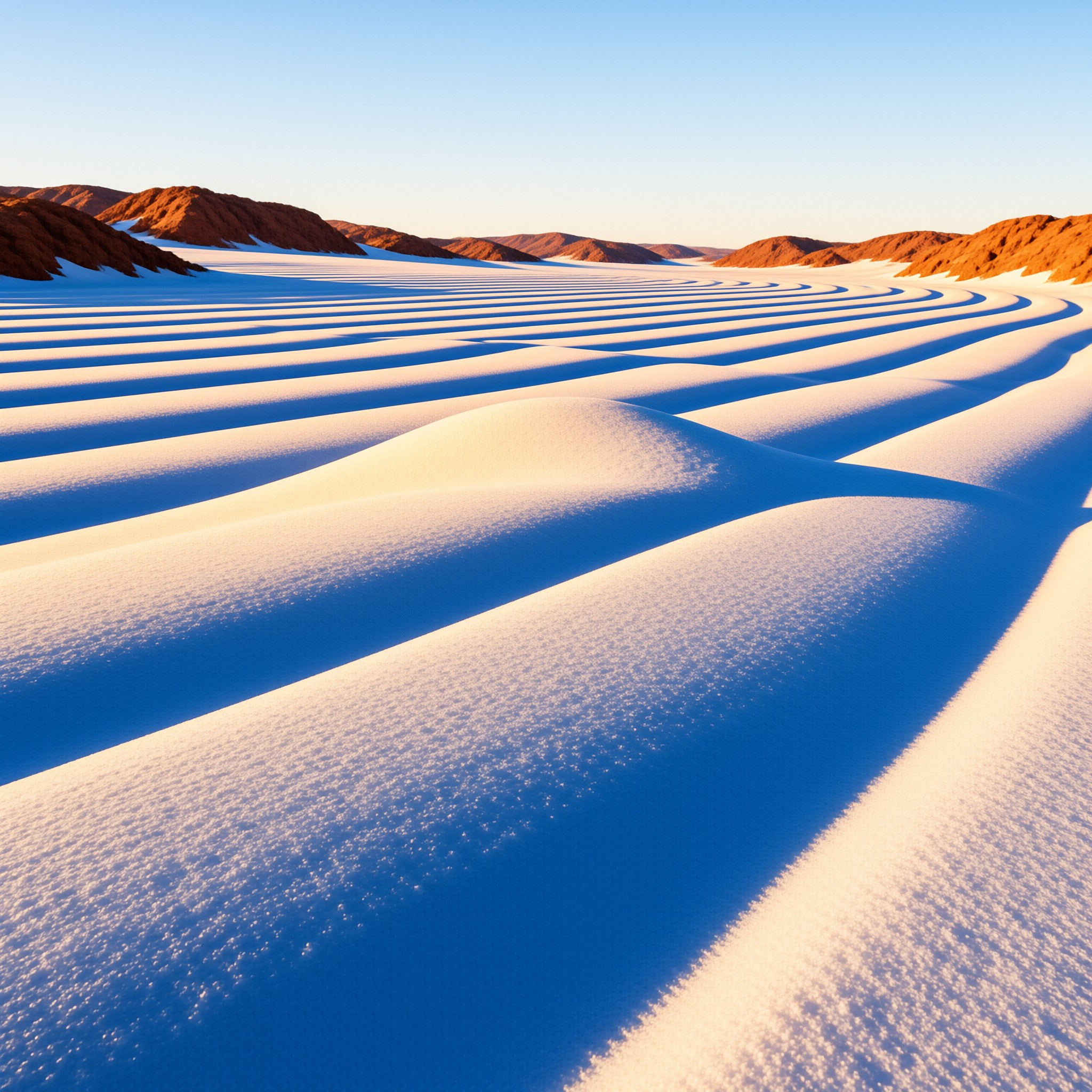 White Sand Dunes Landscape