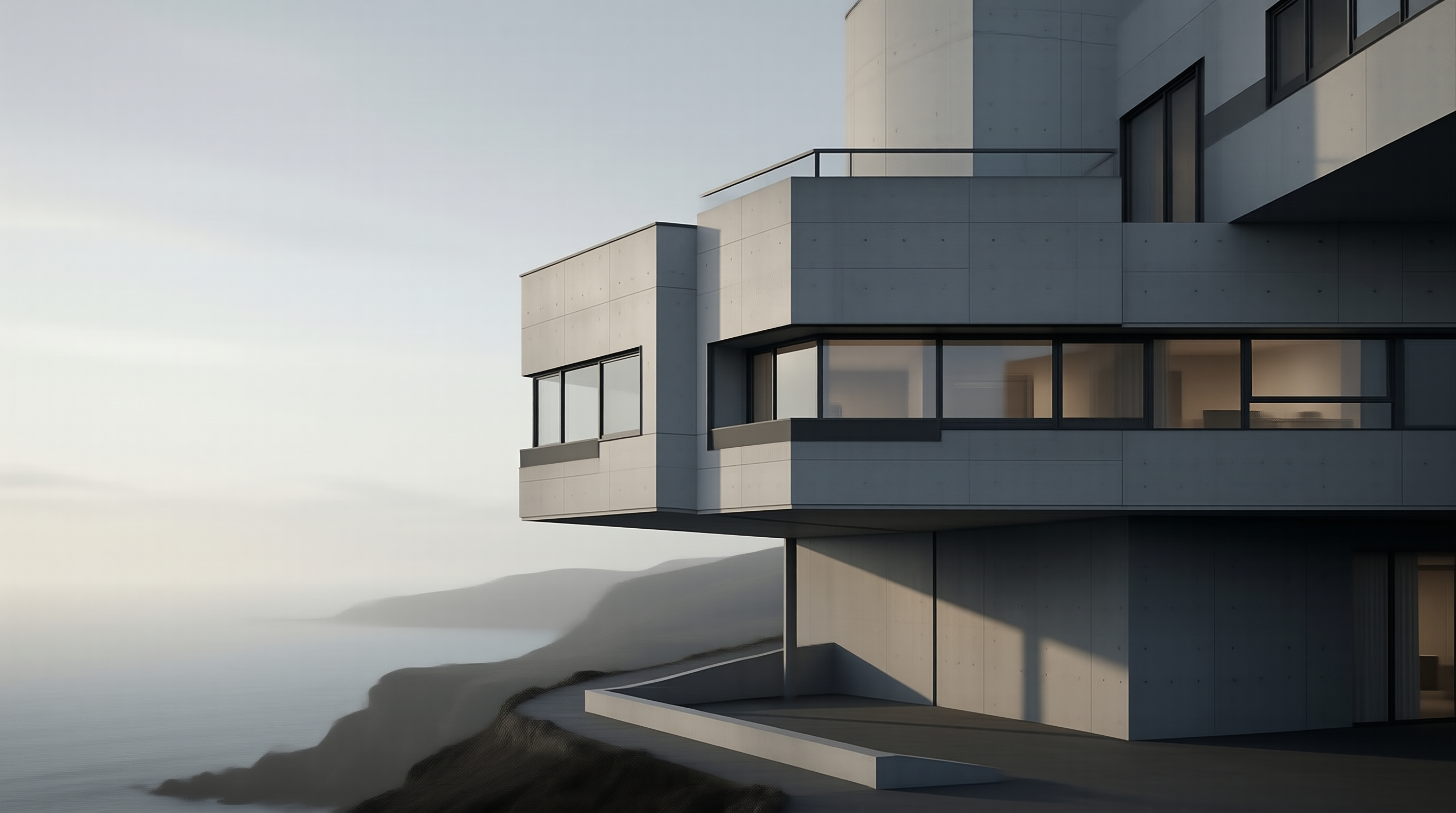 Cliffside Concrete House