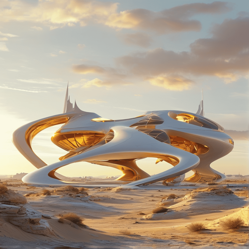 Futuristic Desert Structure