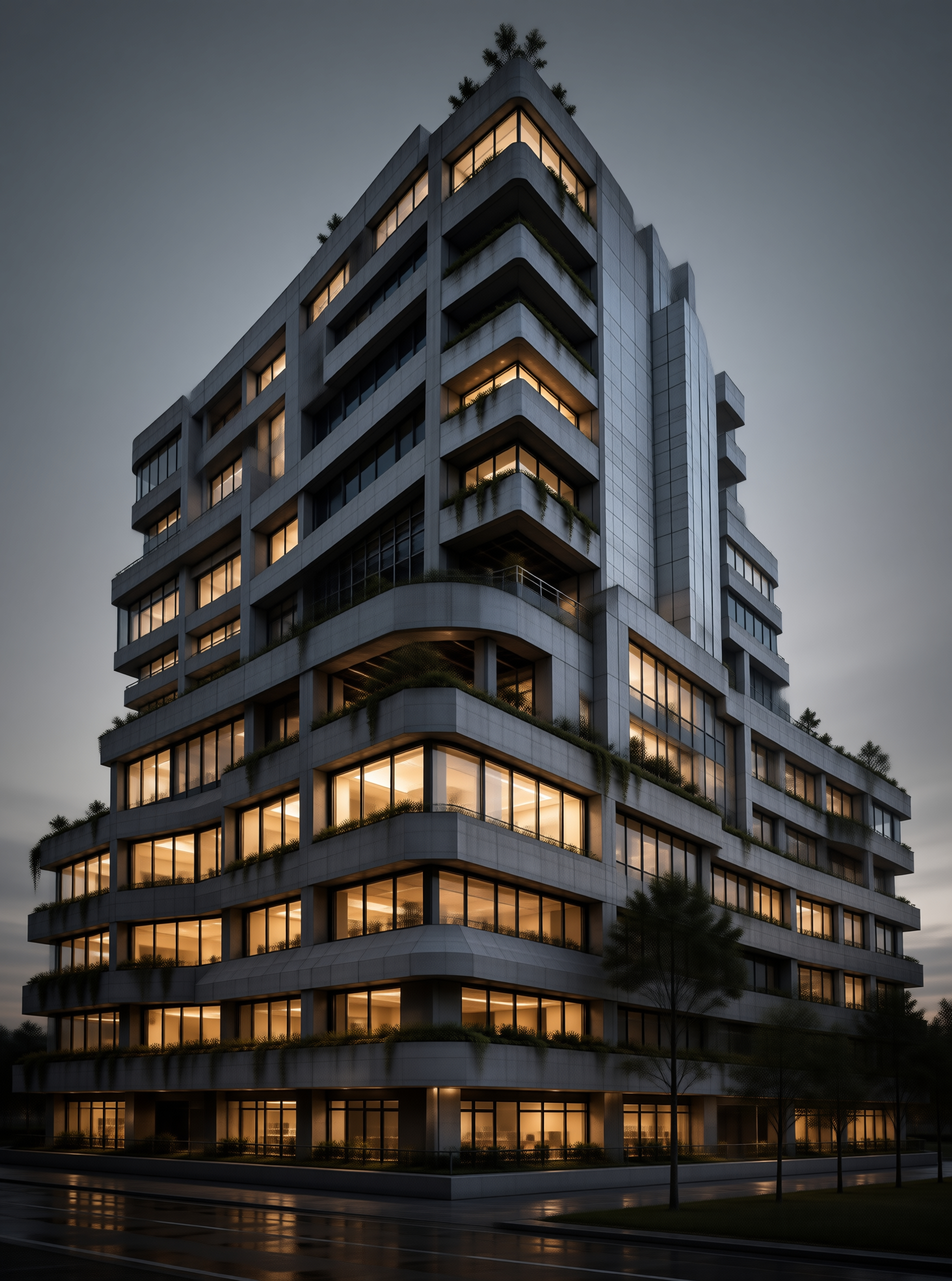 Modern High-Rise Building