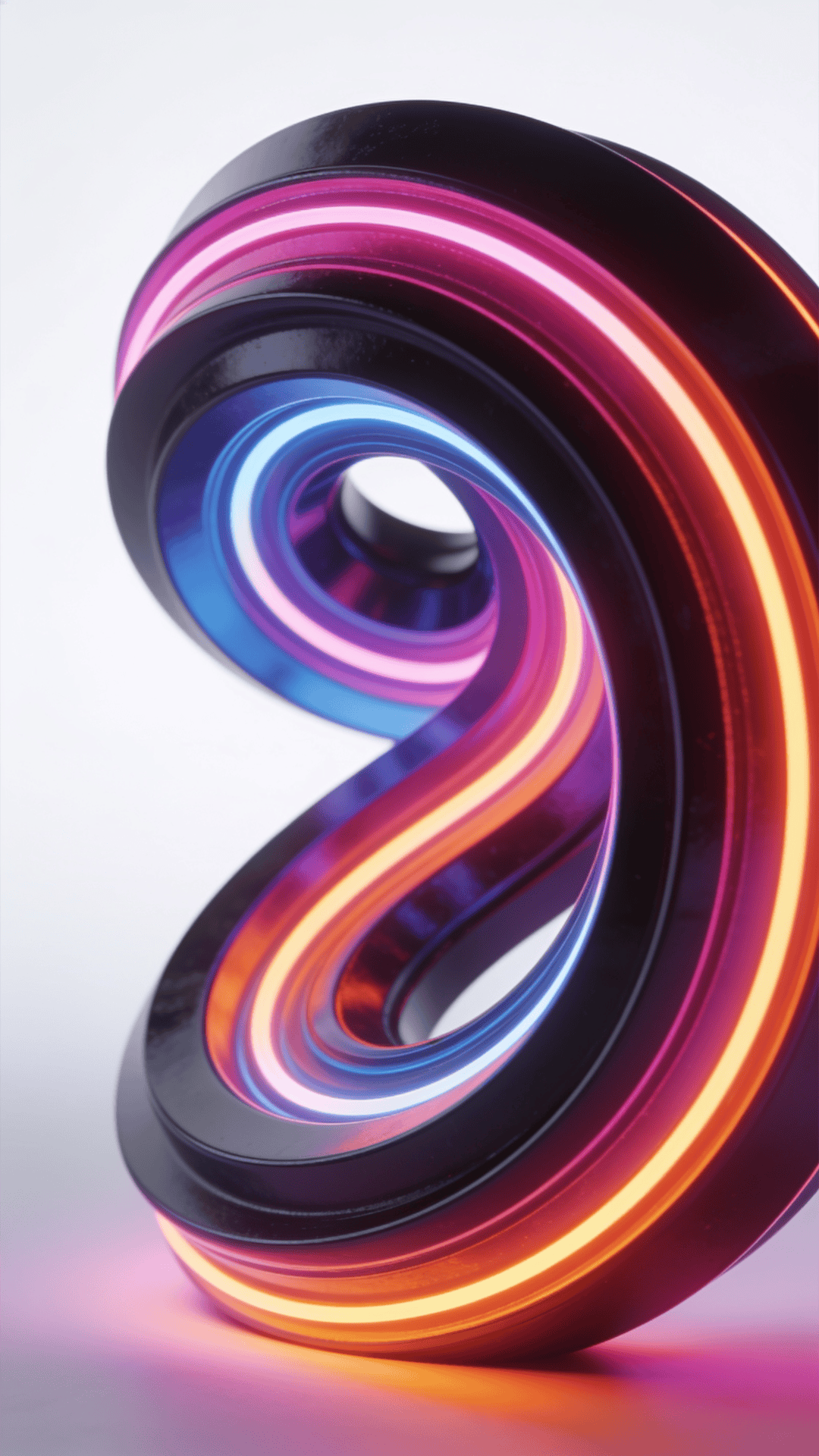 Neon-Lit Spiral