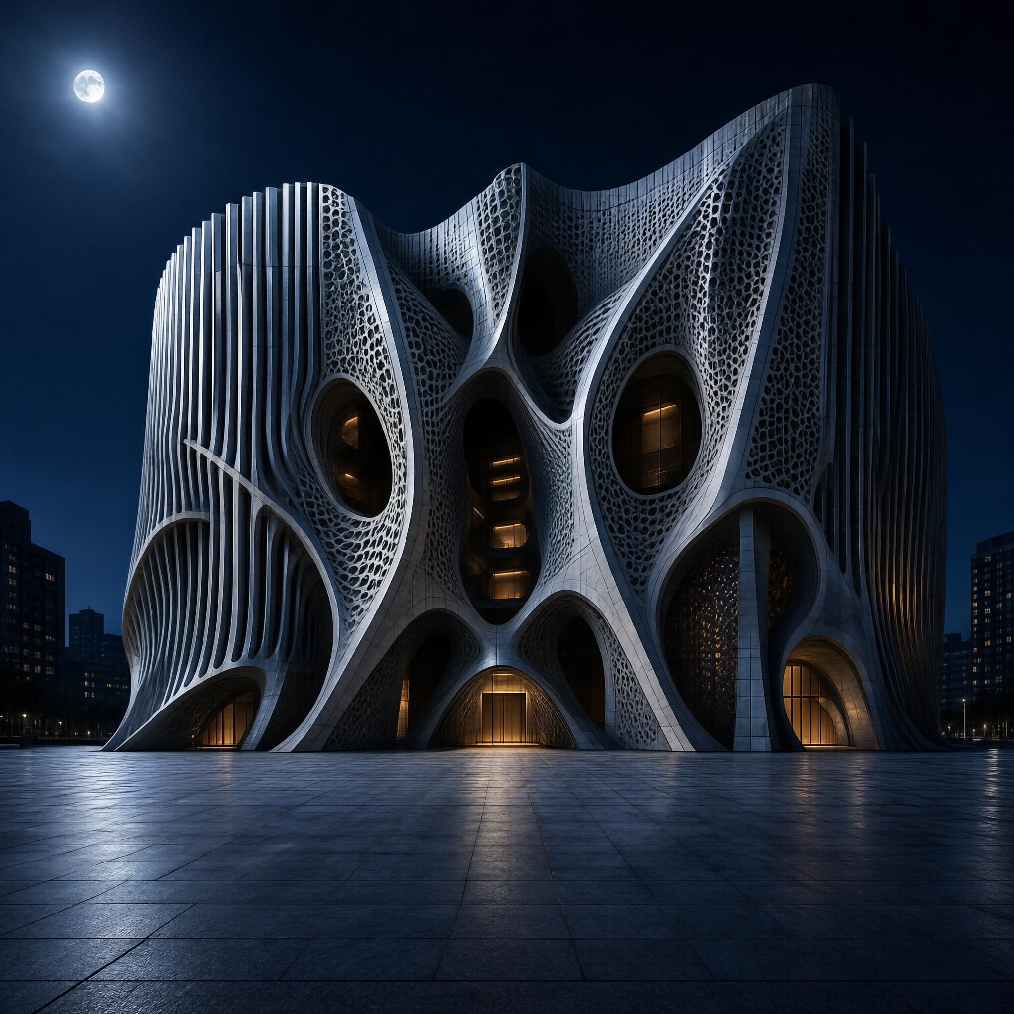 Futuristic Organic Building
