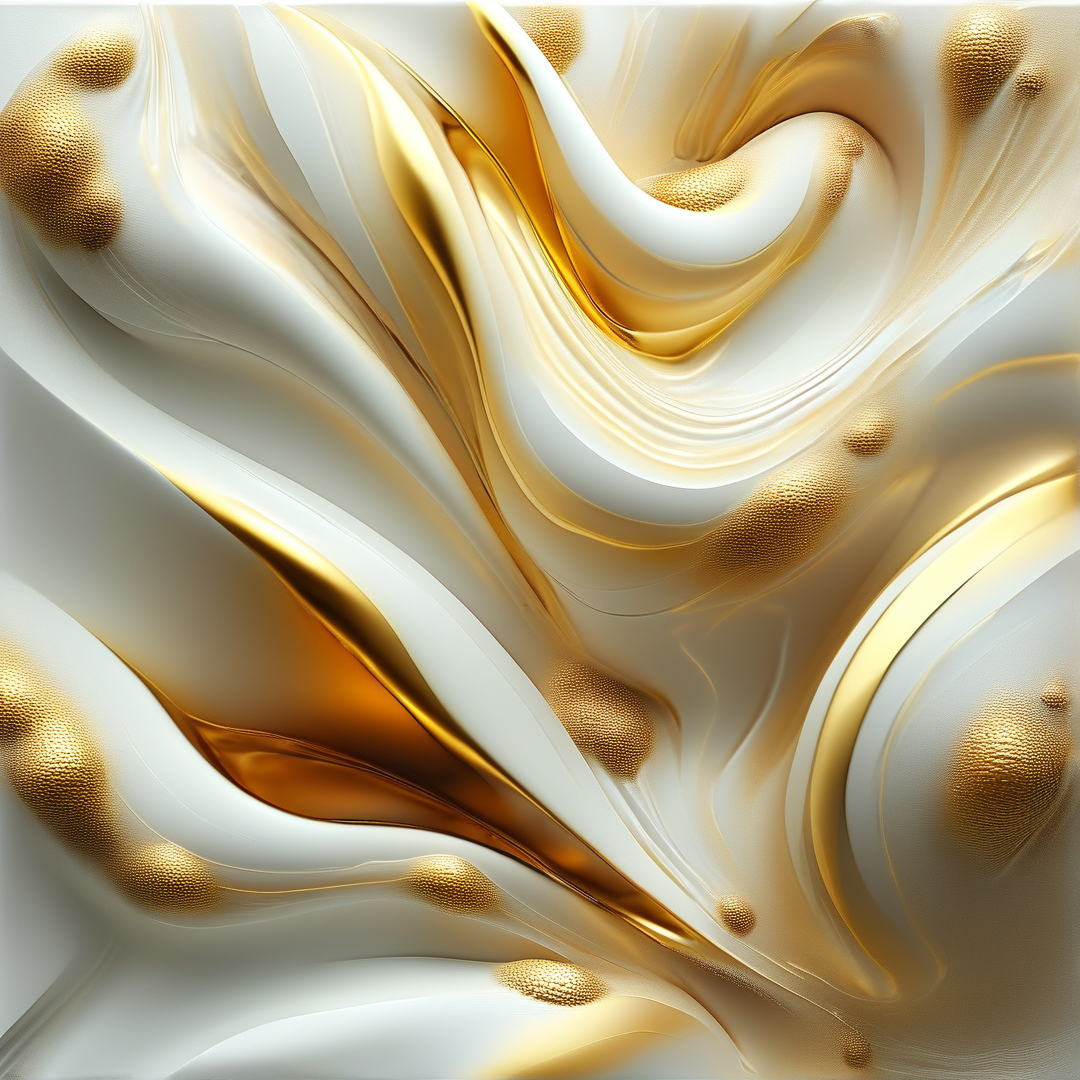 Golden Liquid Swirls
