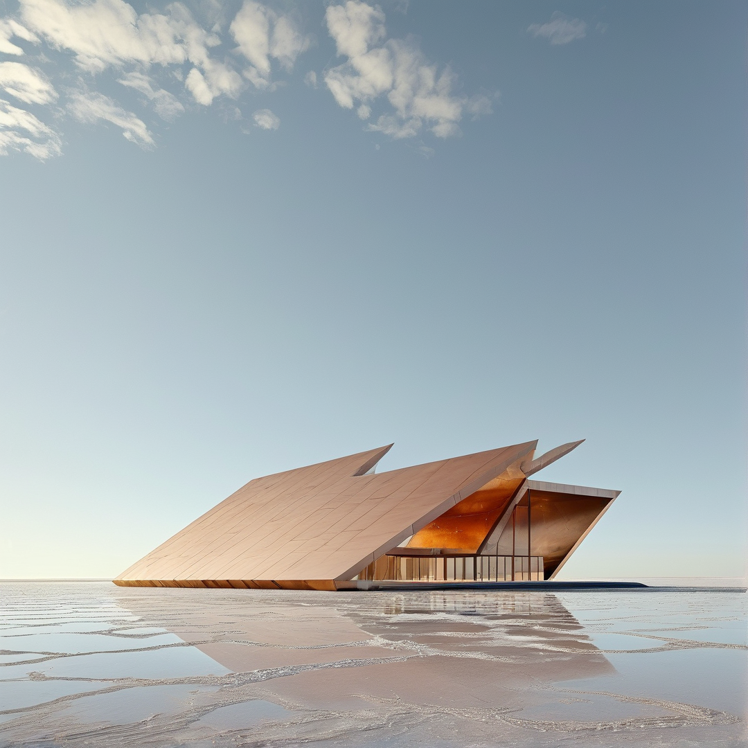 Modern Geometric Building