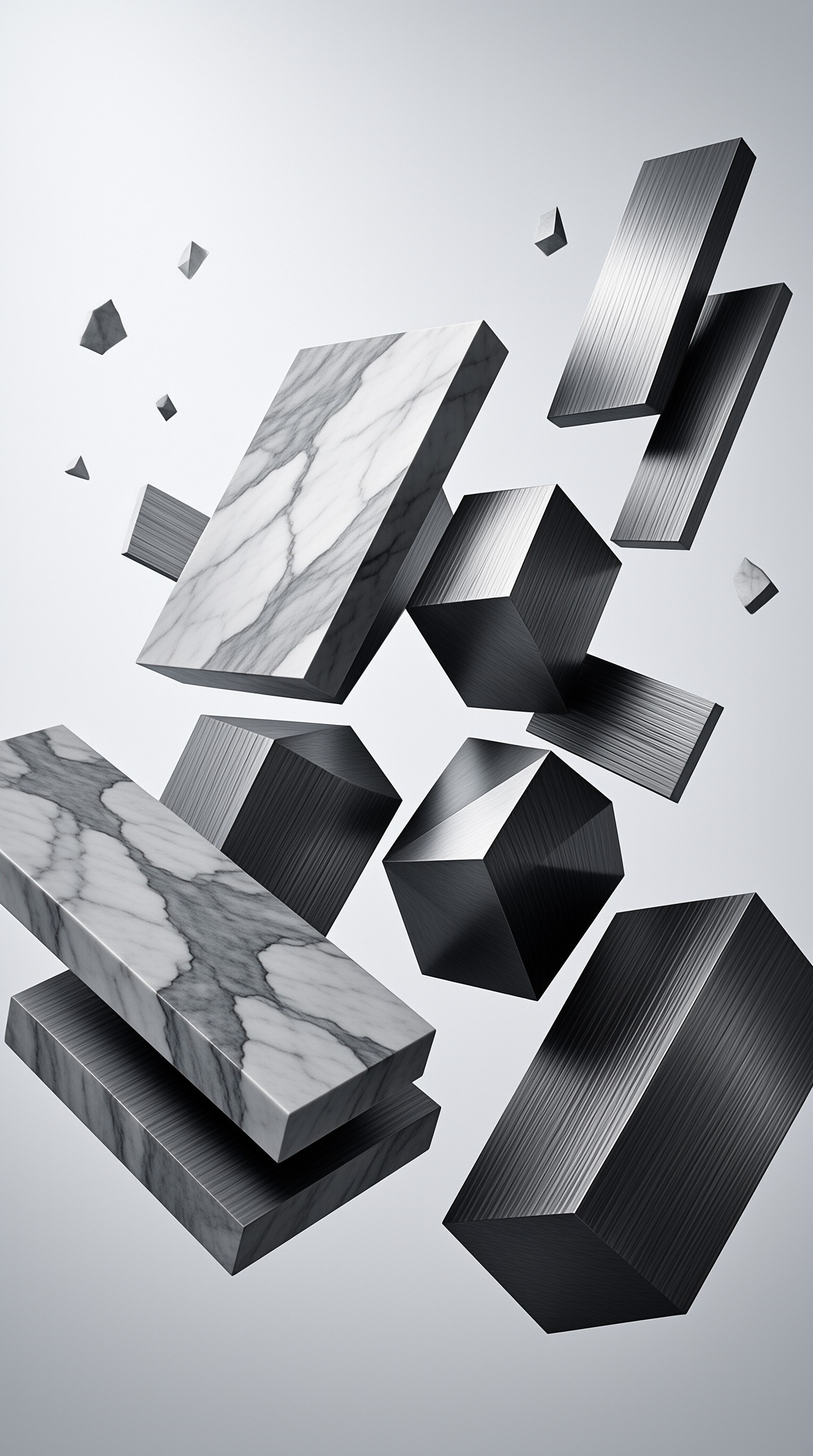 Floating Geometric Blocks