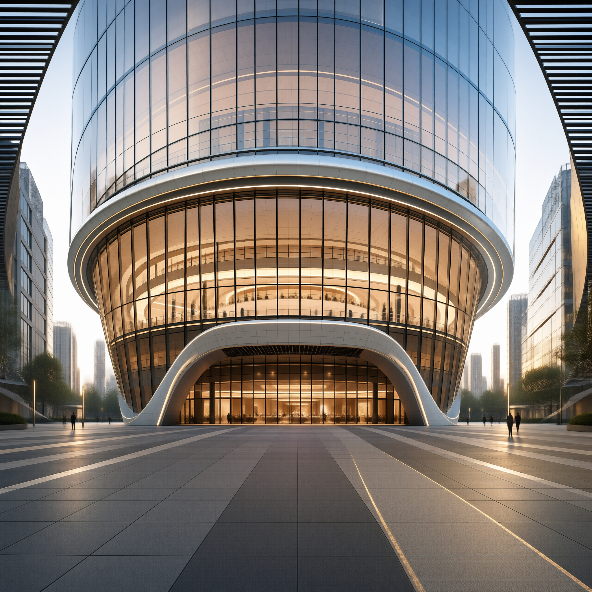 Futuristic Glass Structure