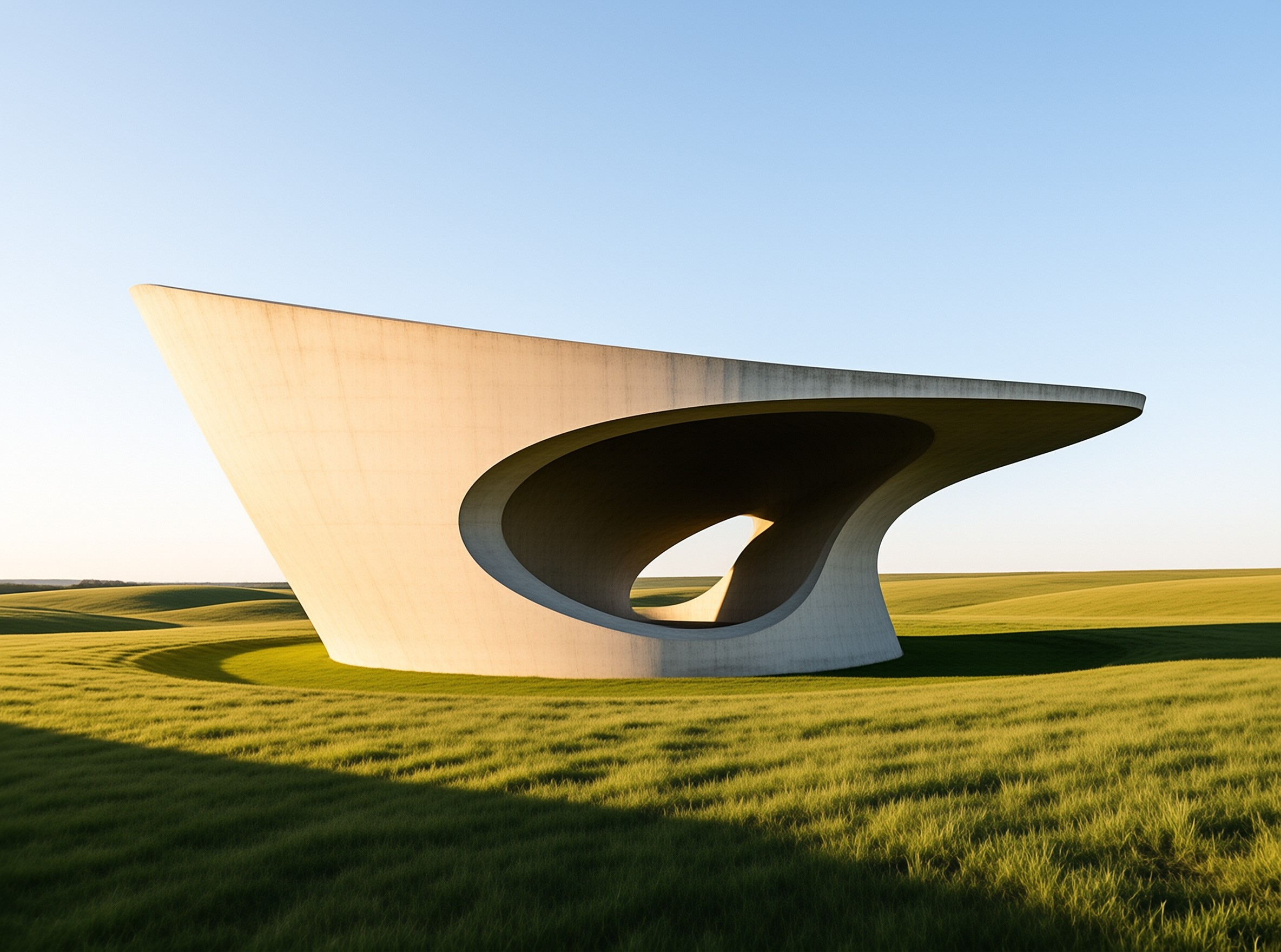 Curved Concrete Structure