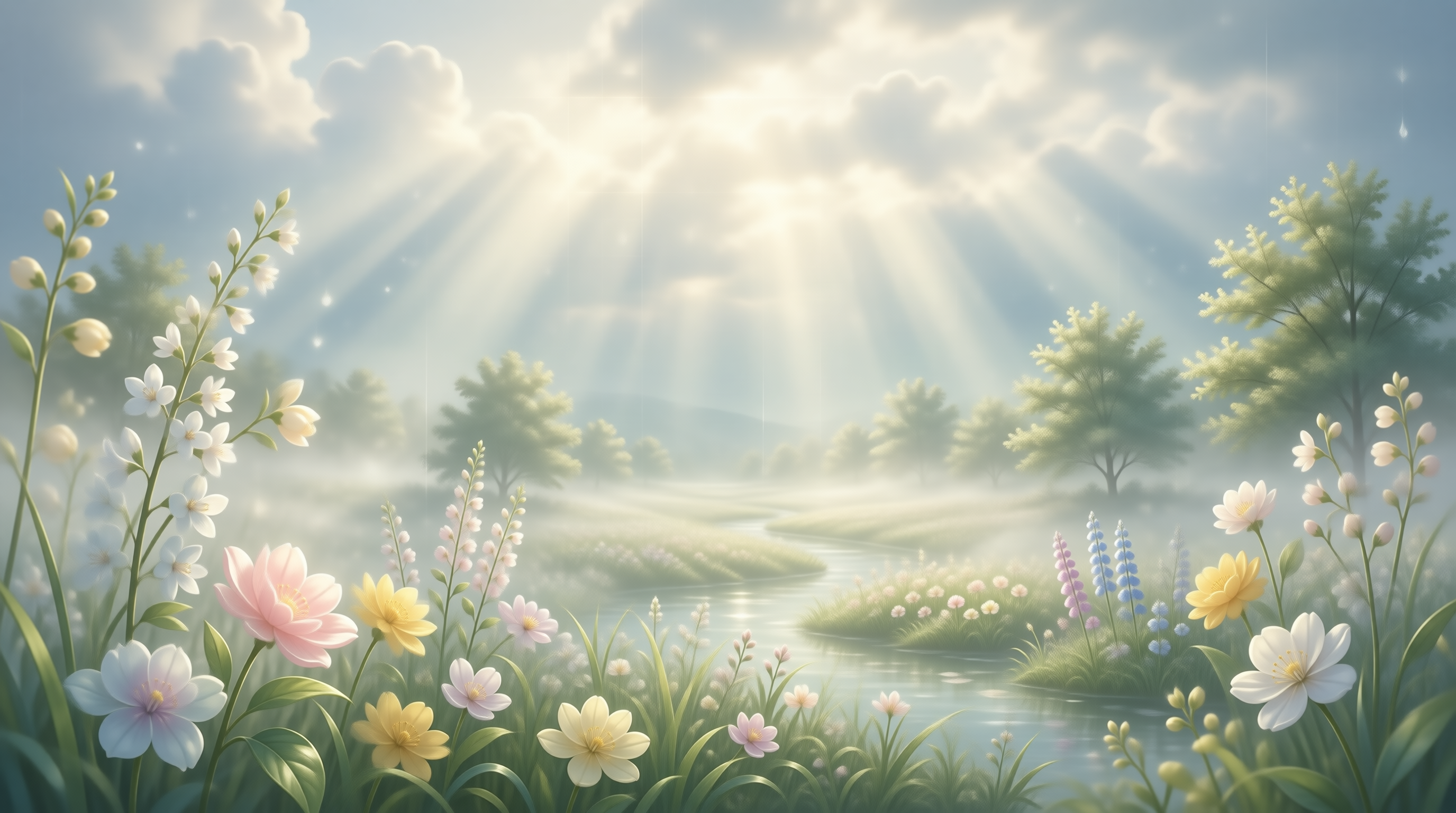 Sunbeam Wildflower Meadow Landscape