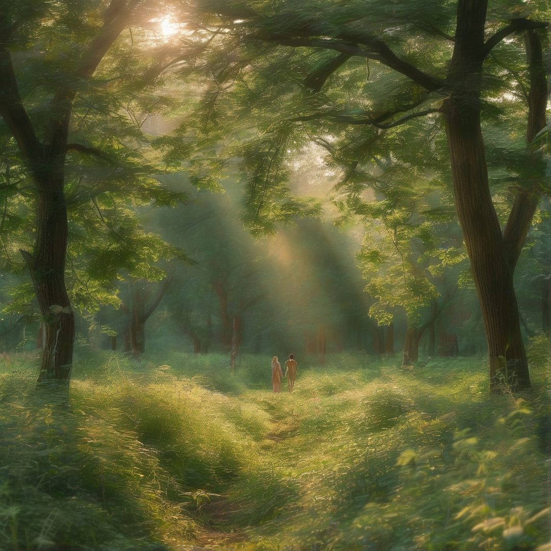 Sunlit Forest Path