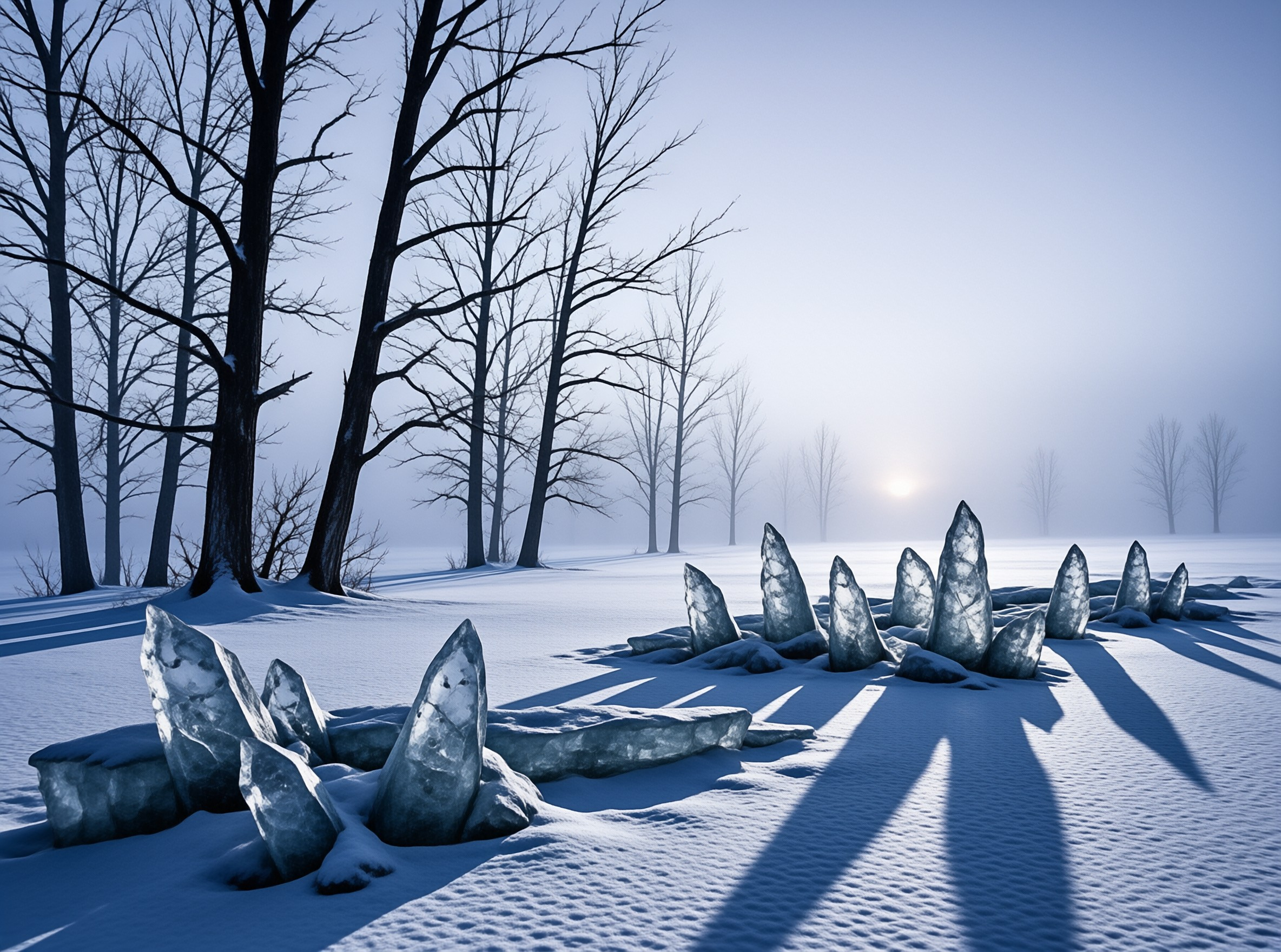 Frozen Winter Scene