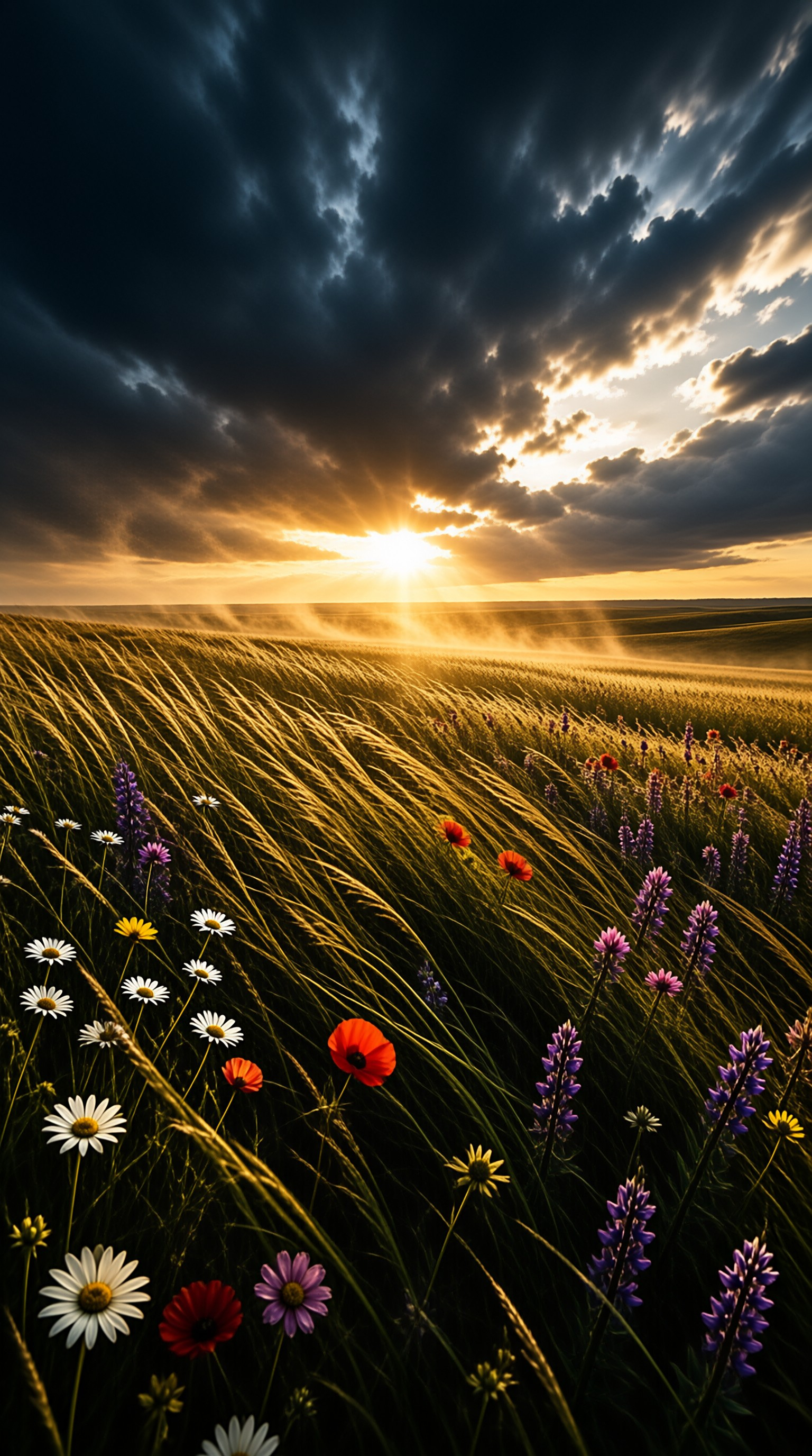 Golden Field at Sunset