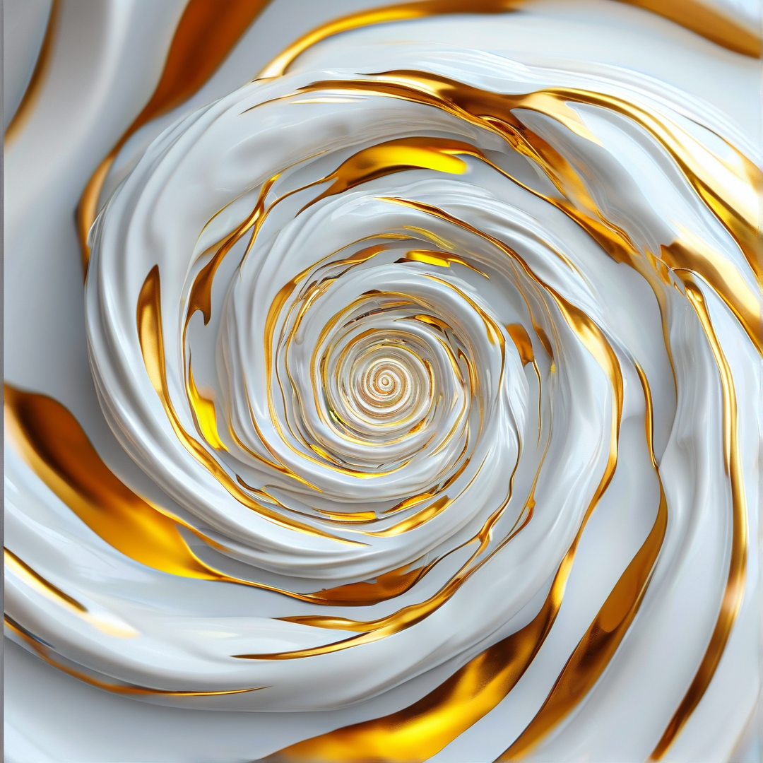 Golden White Liquid Vortex