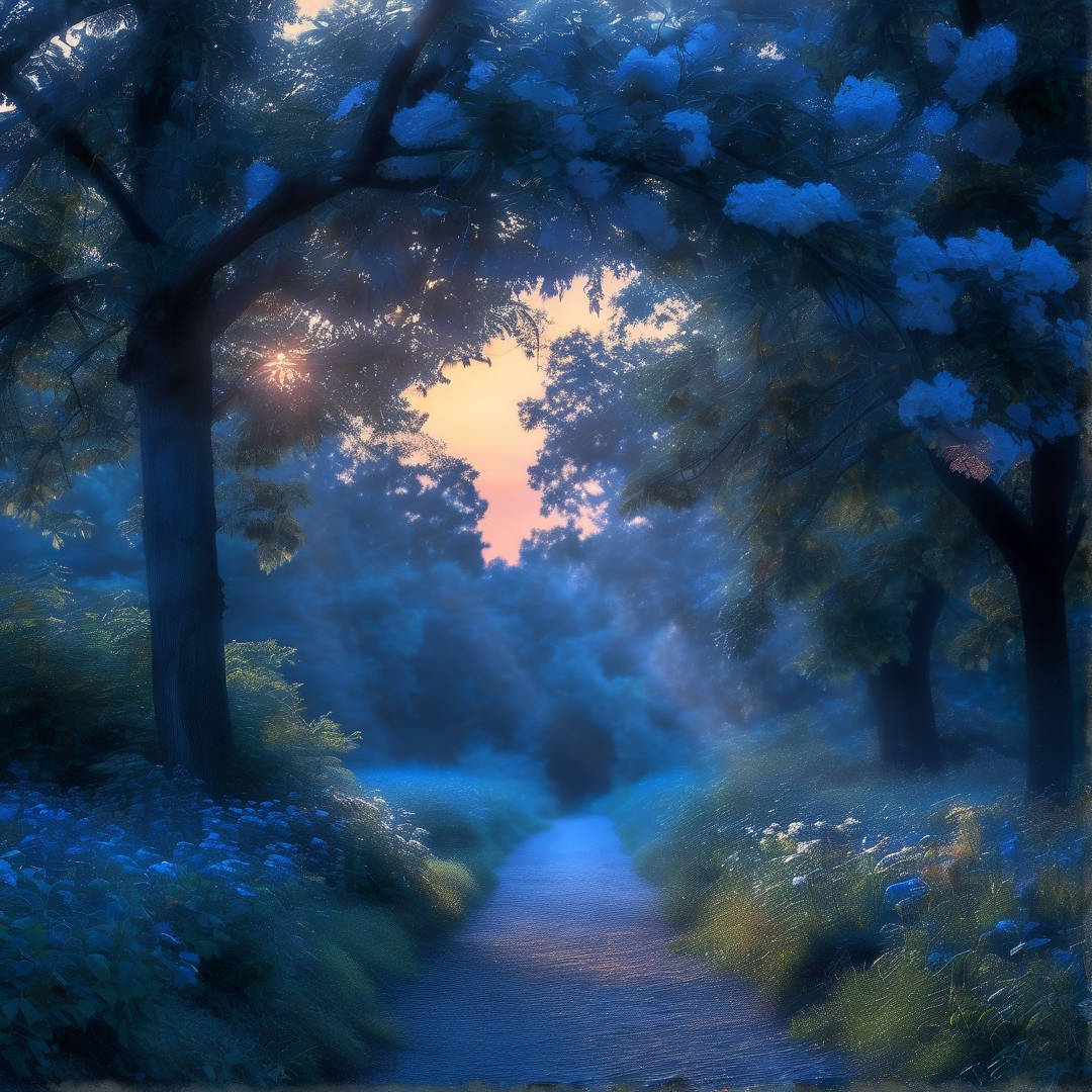 Enchanted Blue Forest Trail