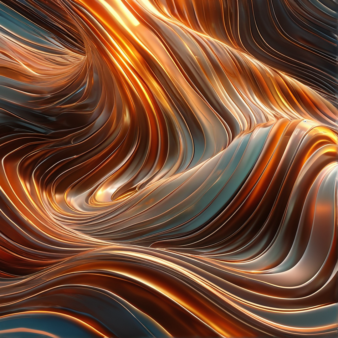 Abstract Metallic Flow