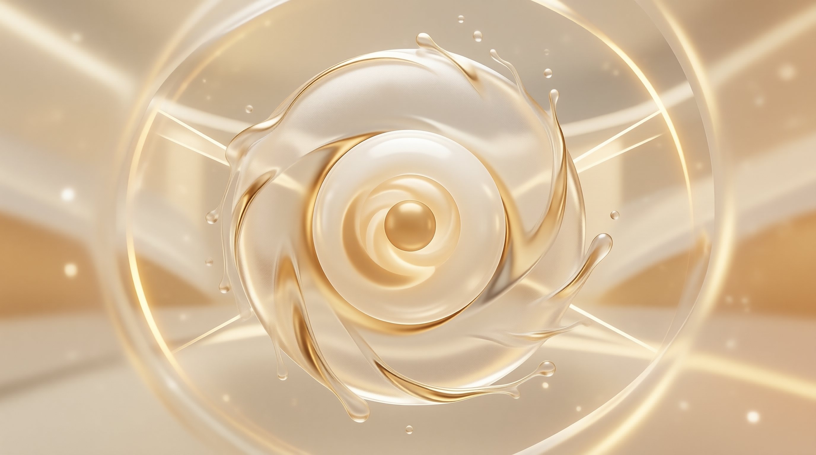 Liquid Gold Spiral — Glossy Study