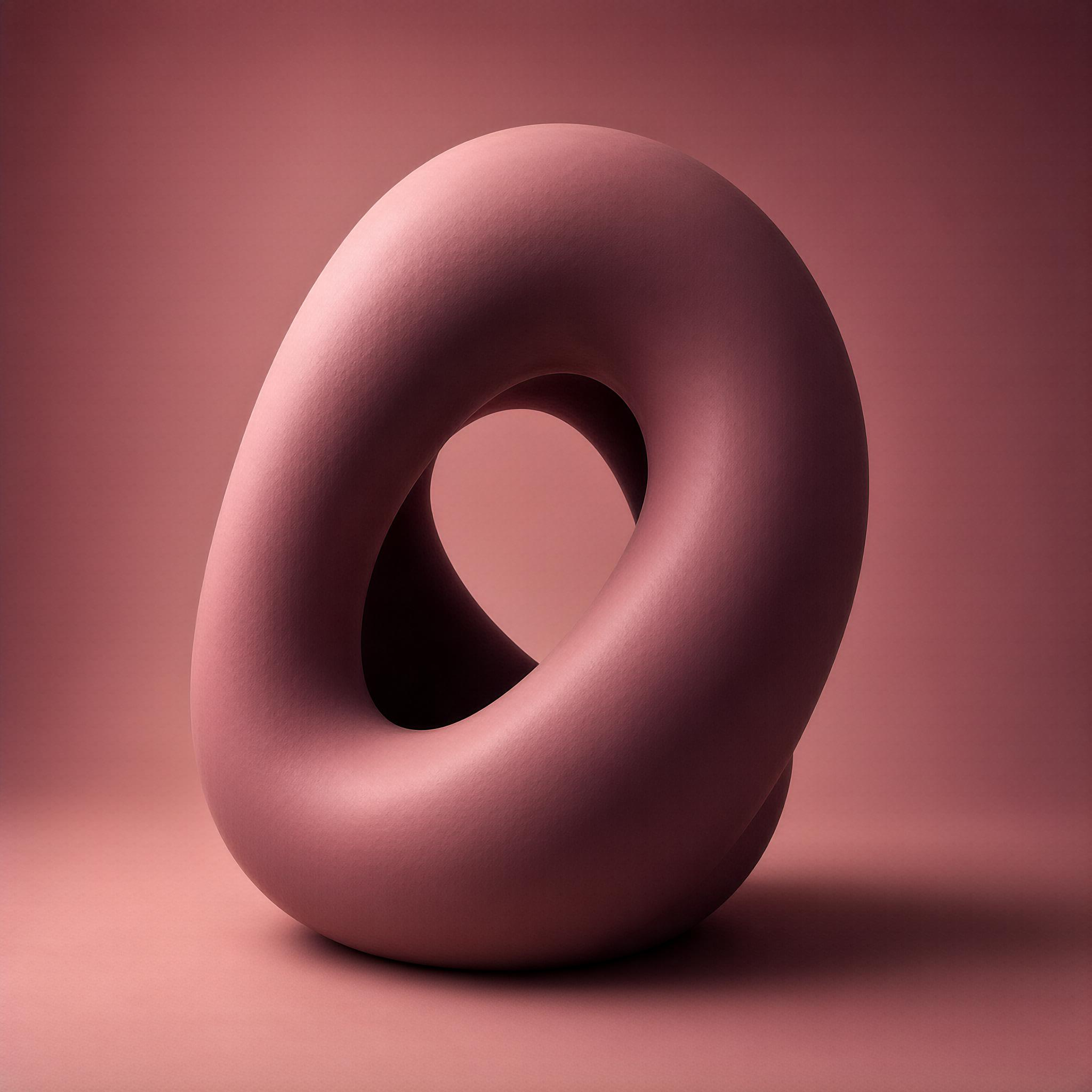 Pink Torus Sculpture