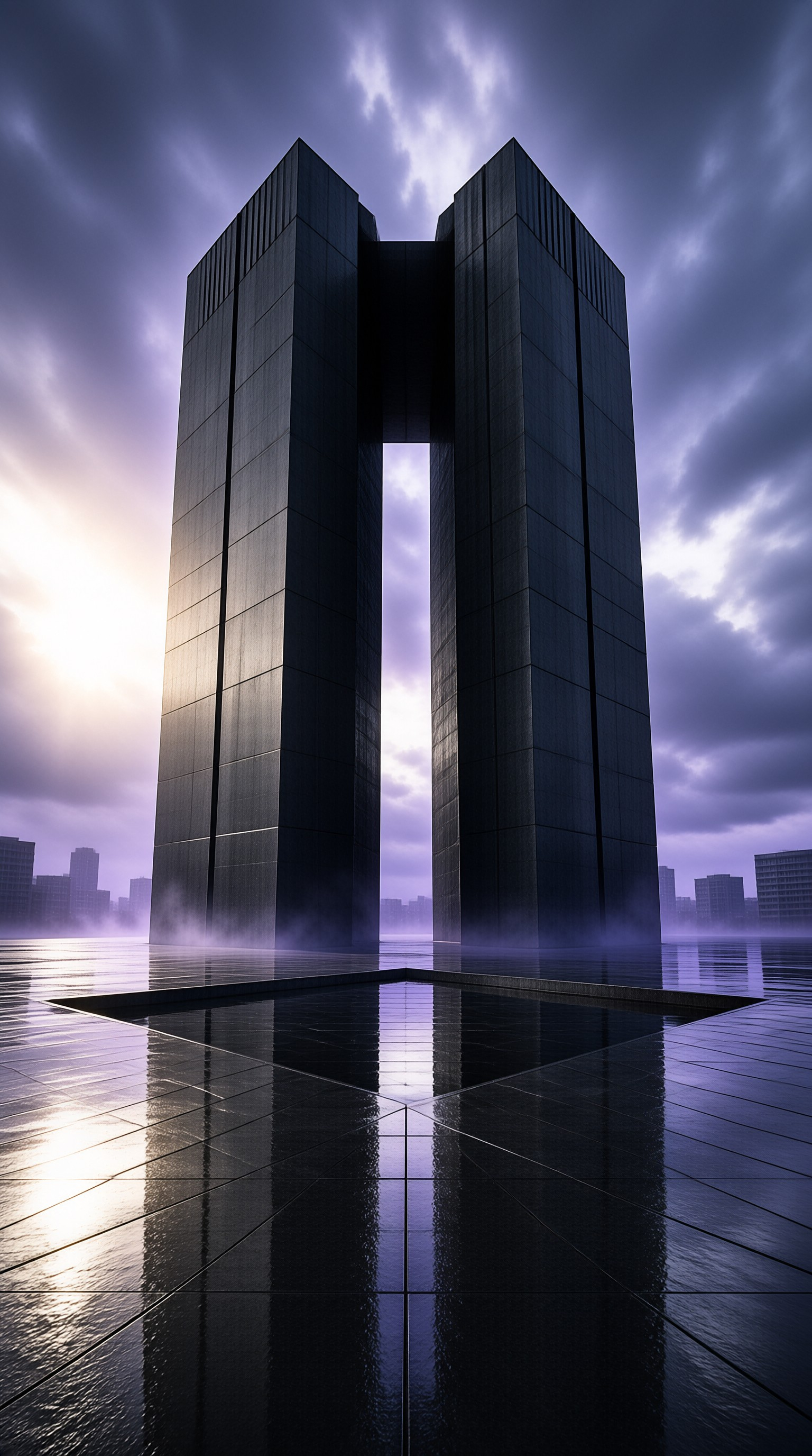 Dramatic Twin Tower Portal