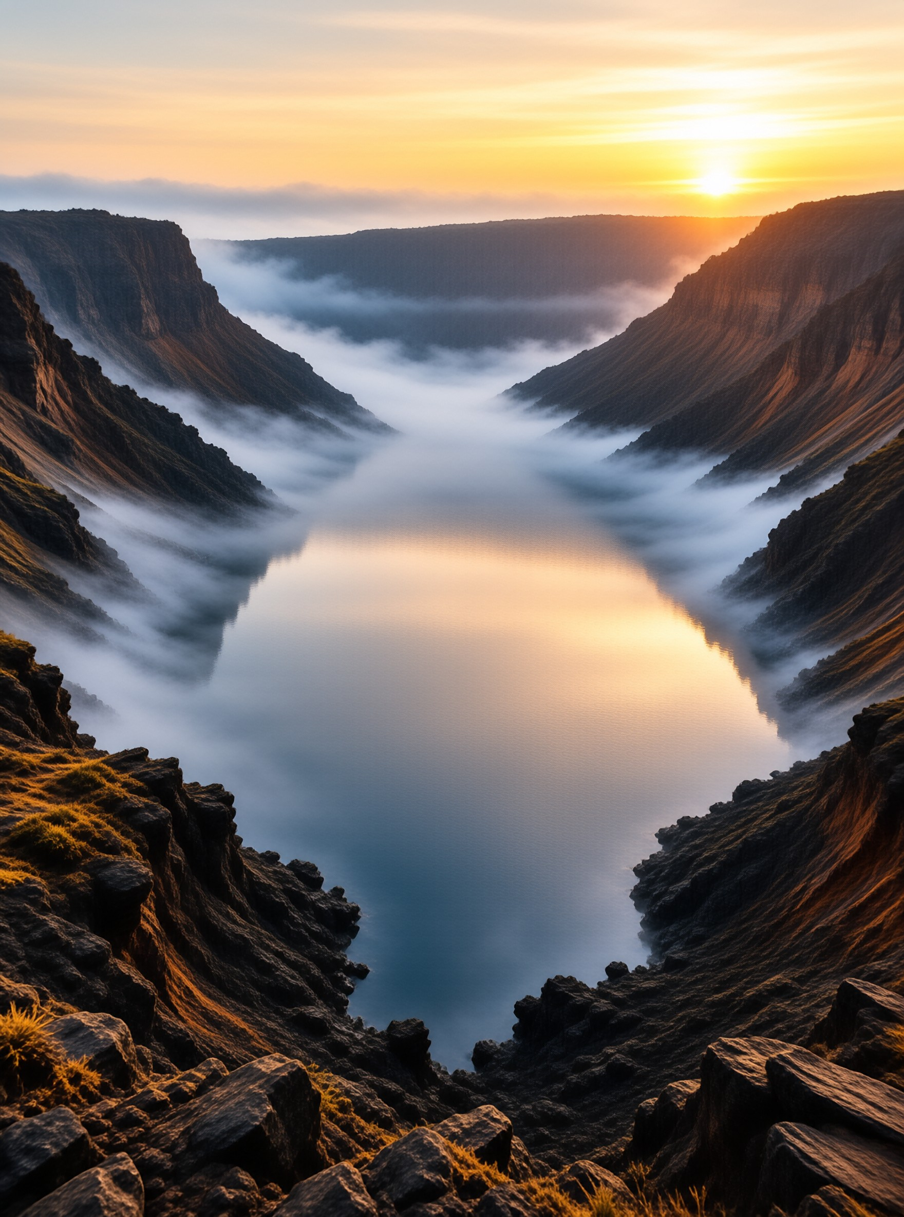 Sunrise Over Cloudy Canyon
