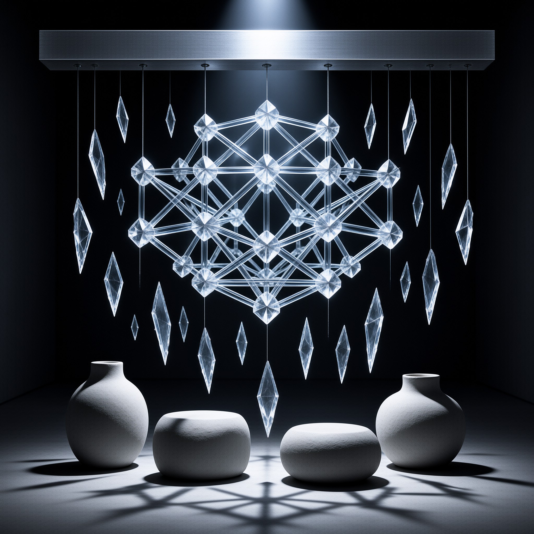 Suspended Crystal Artwork
