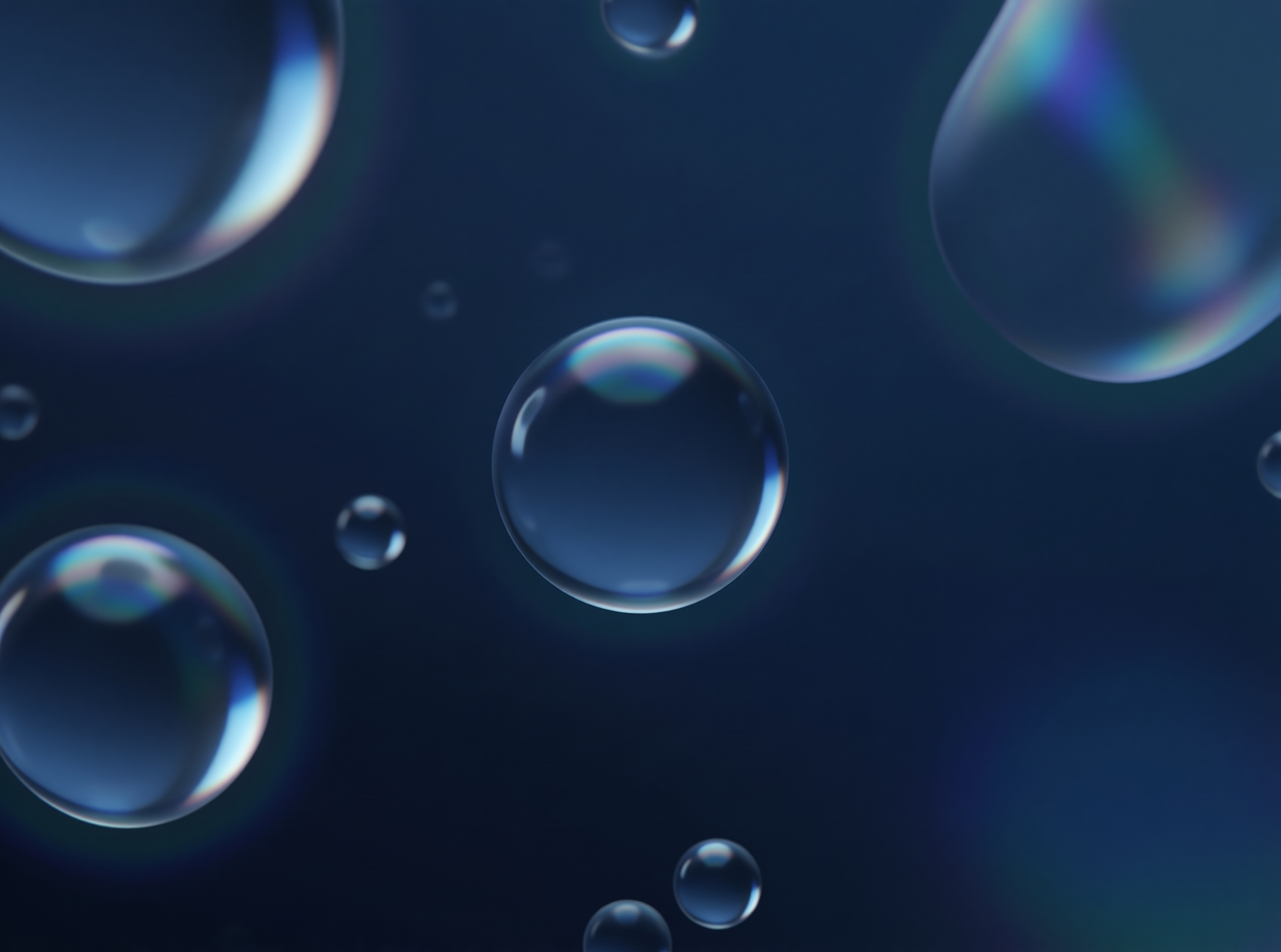Floating Water Globules — Nocturne Study