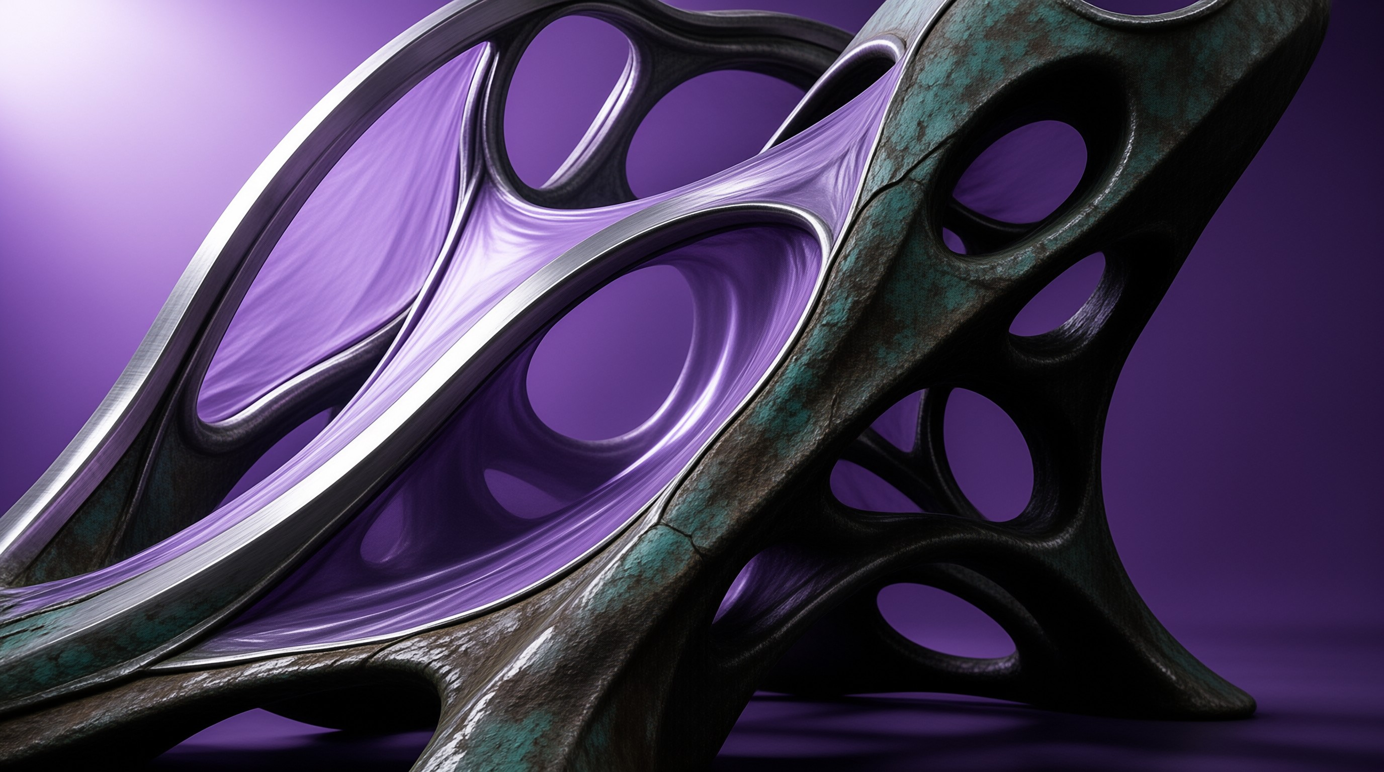 Abstract Metallic Sculpture