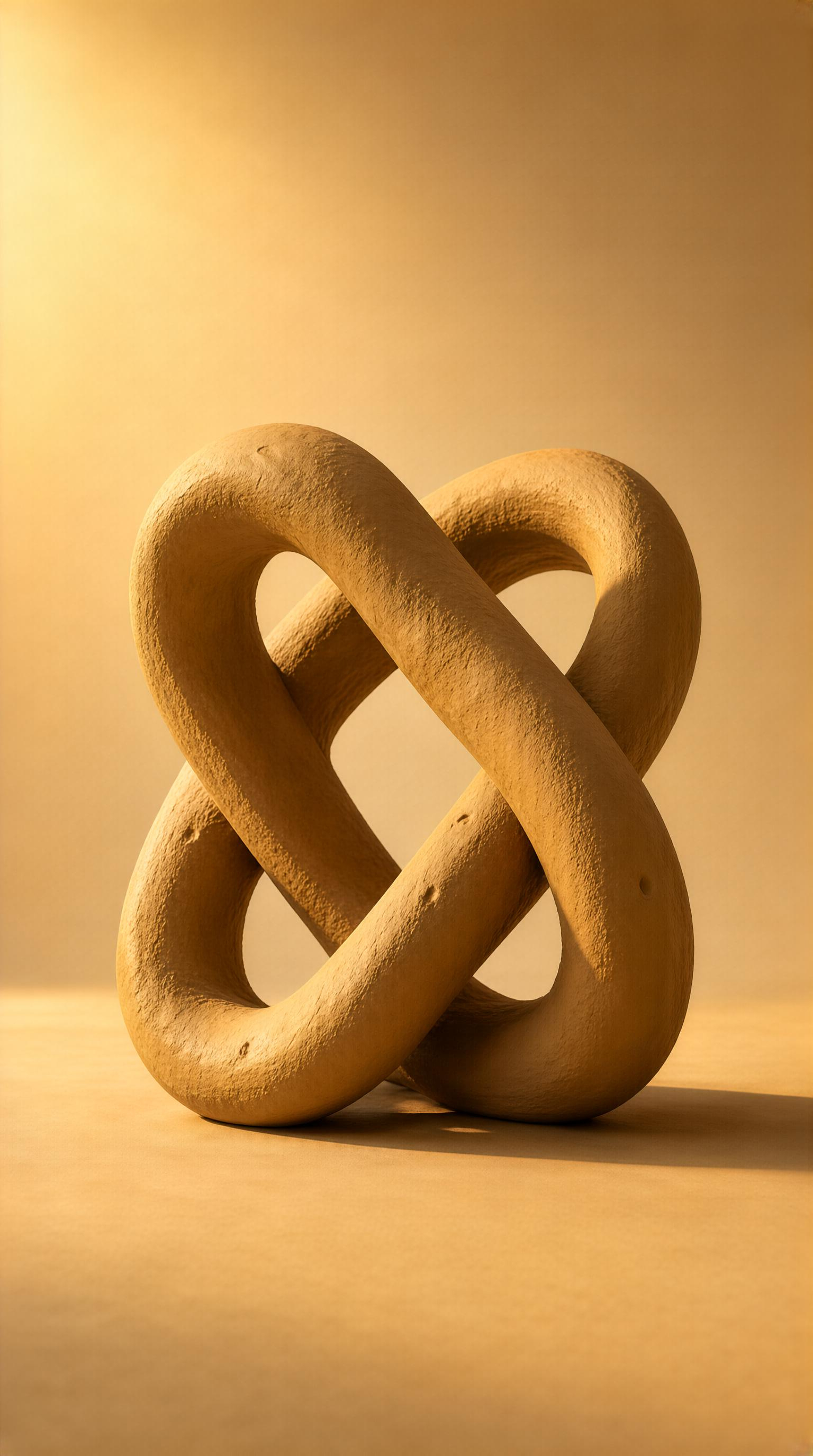 Abstract Clay Knot