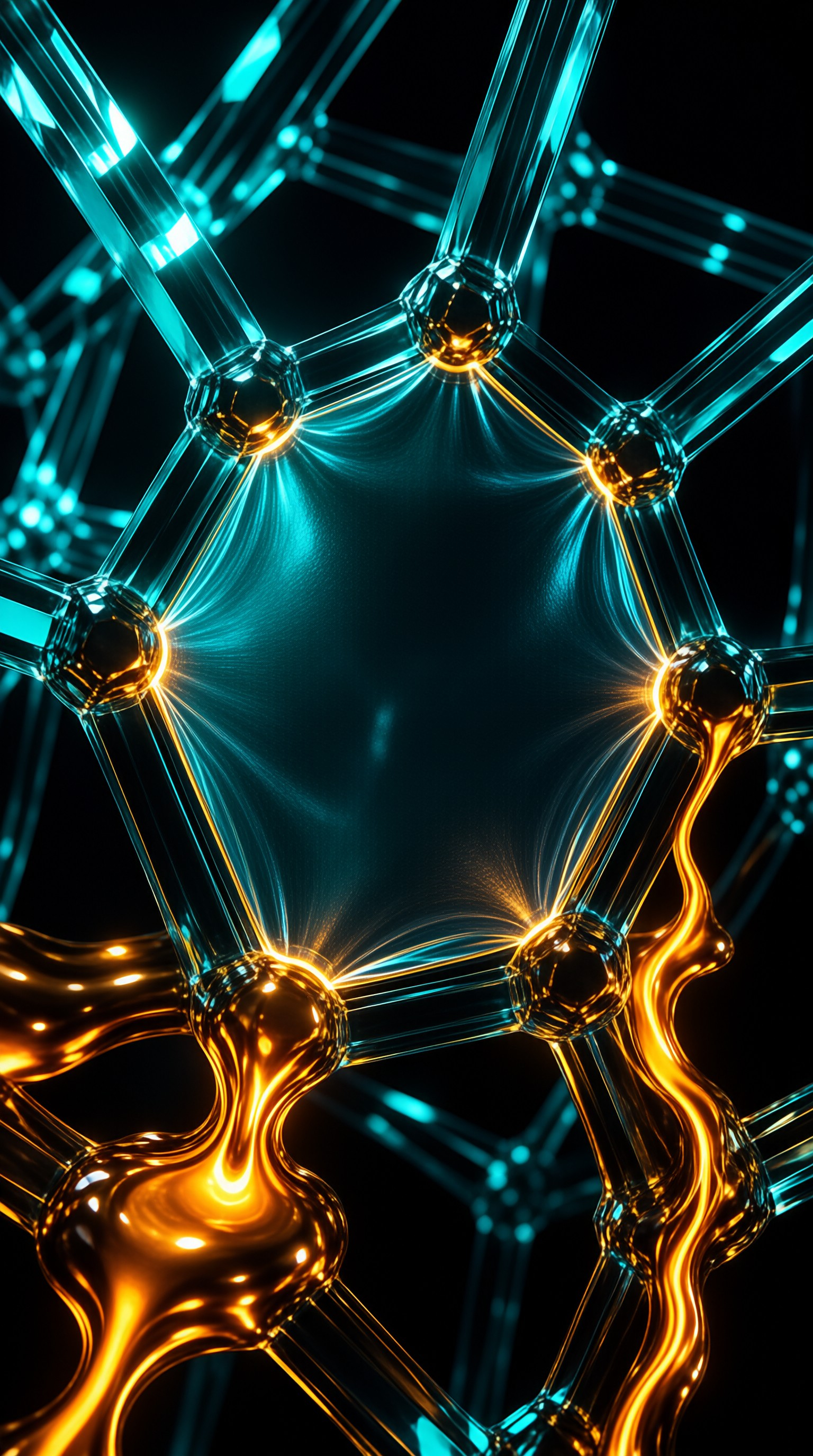 Glowing Molecular Network