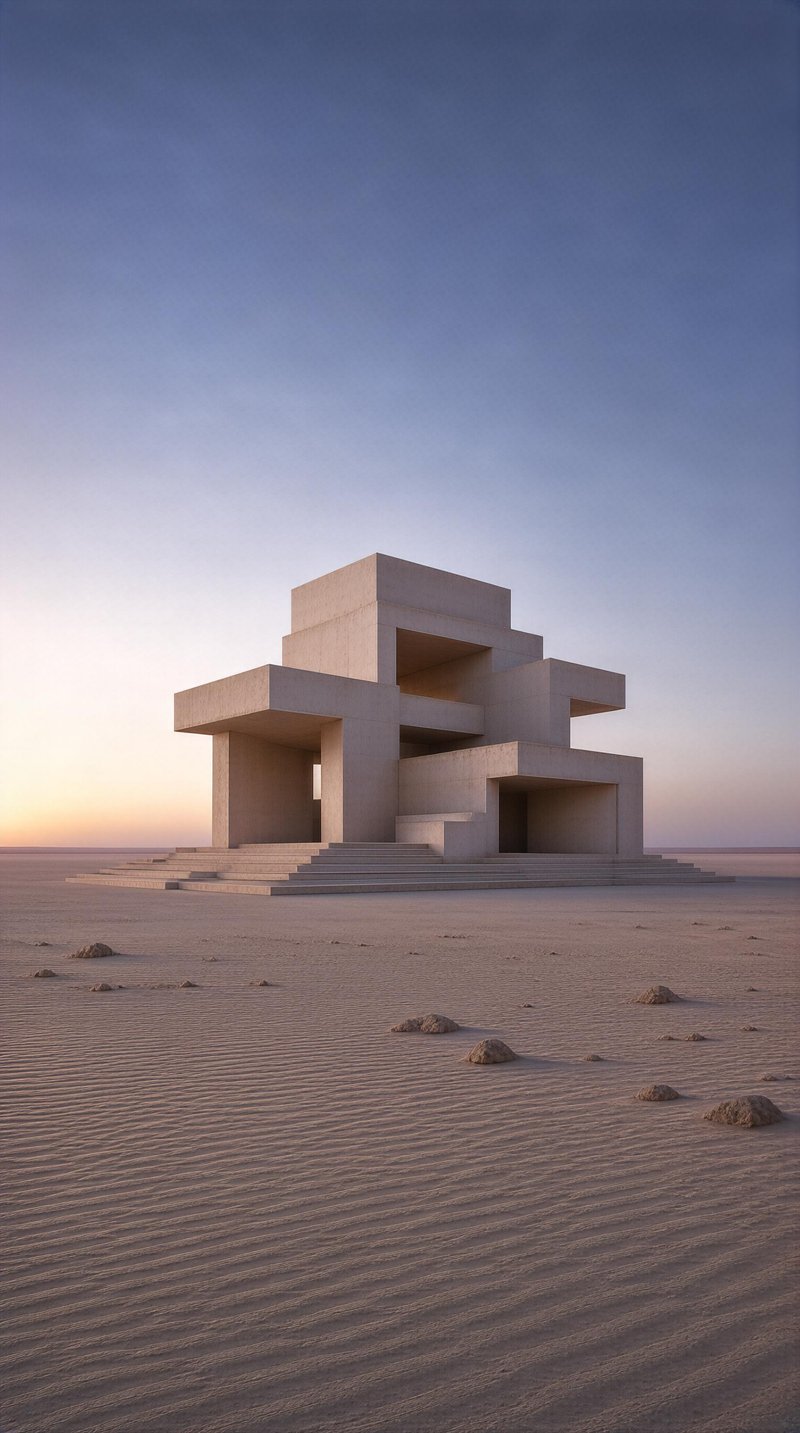 Monolithic Desert Structure