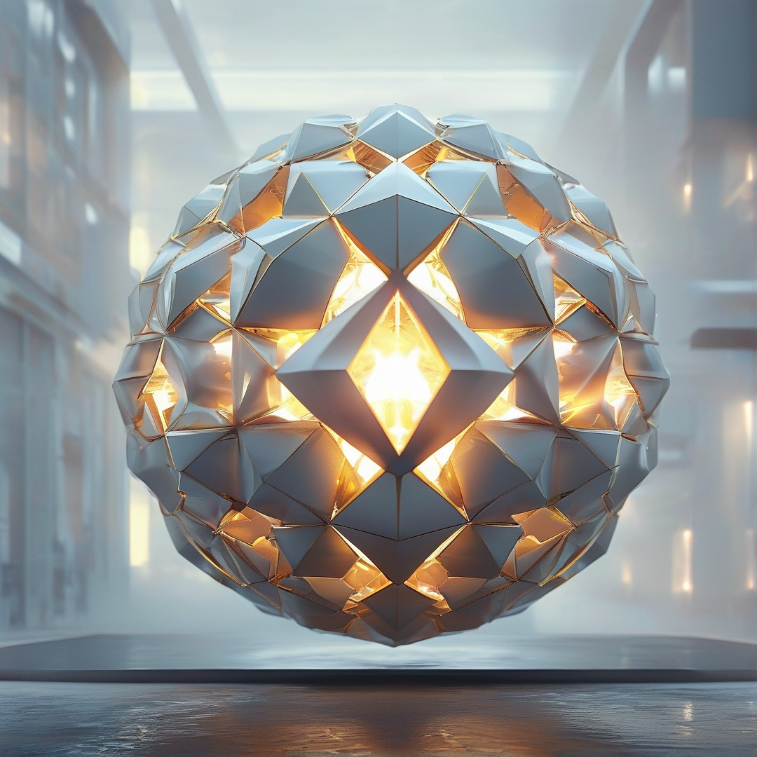Futuristic Glowing Orb