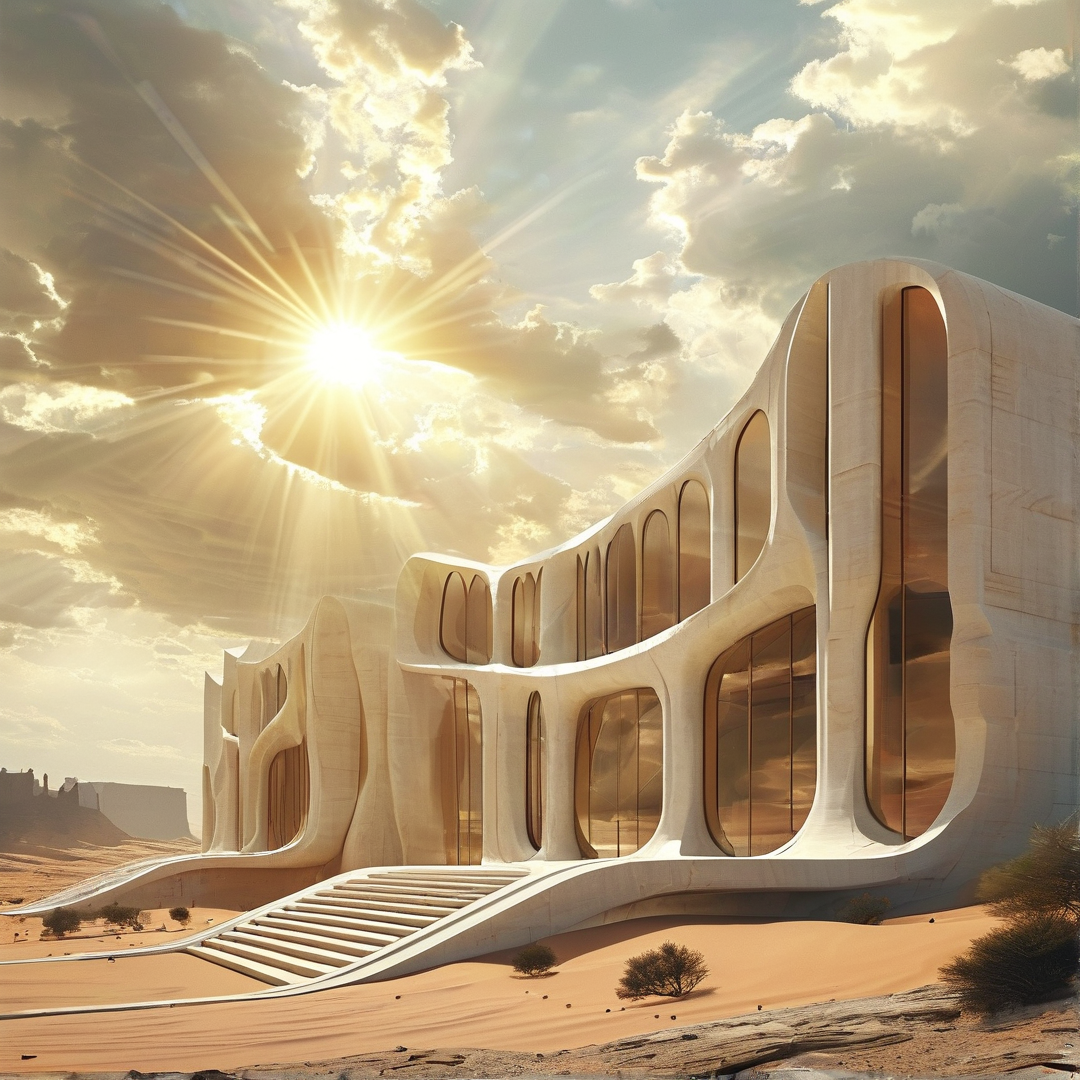 Futuristic Desert Pavilion