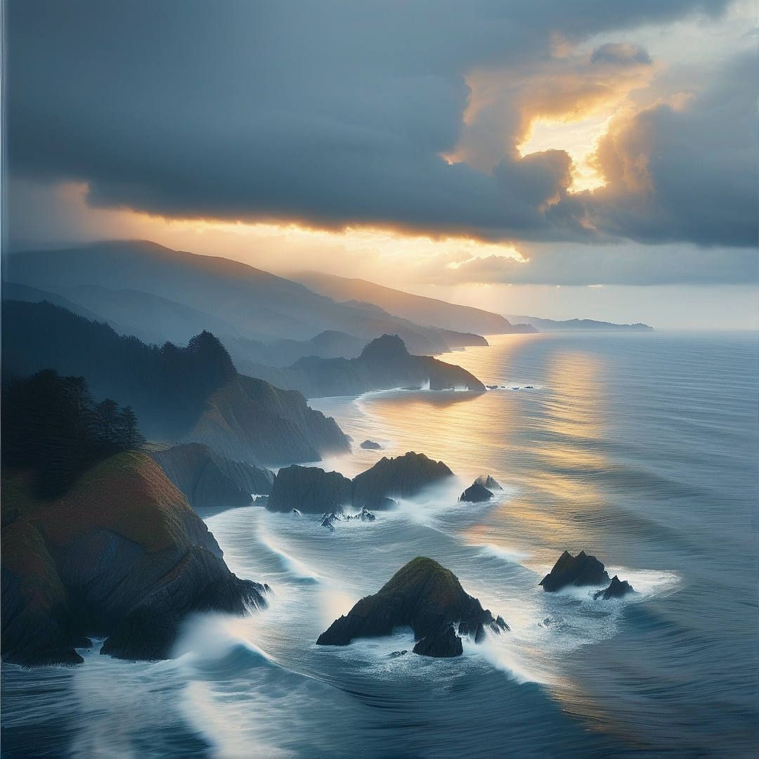Dramatic Coastal Sunset