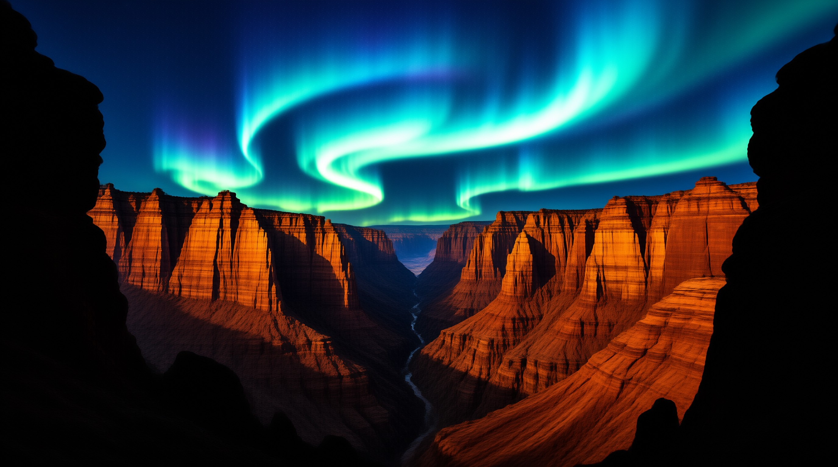 Aurora Over the Grand Canyon