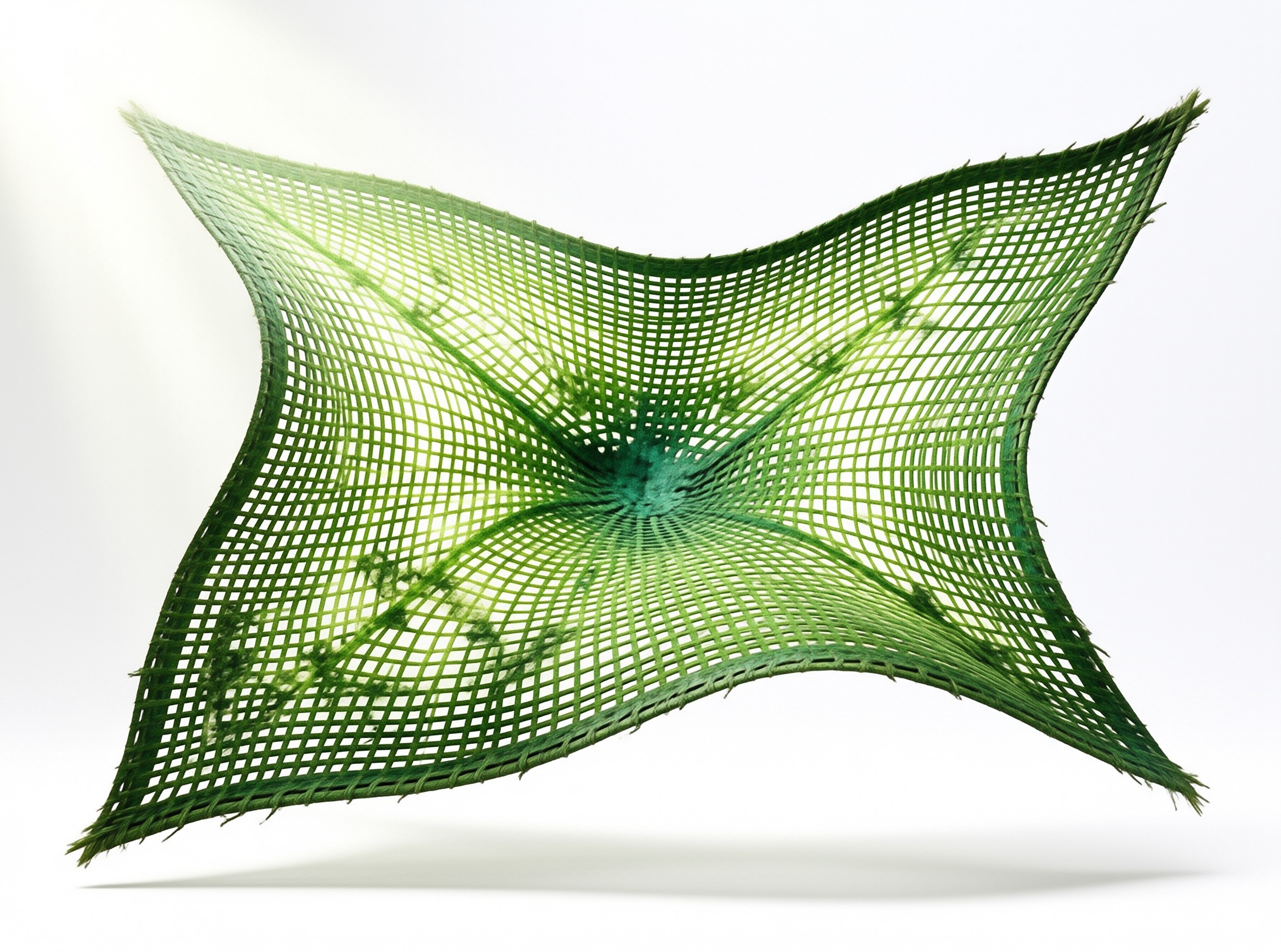 Green Saddle-Shaped Mesh