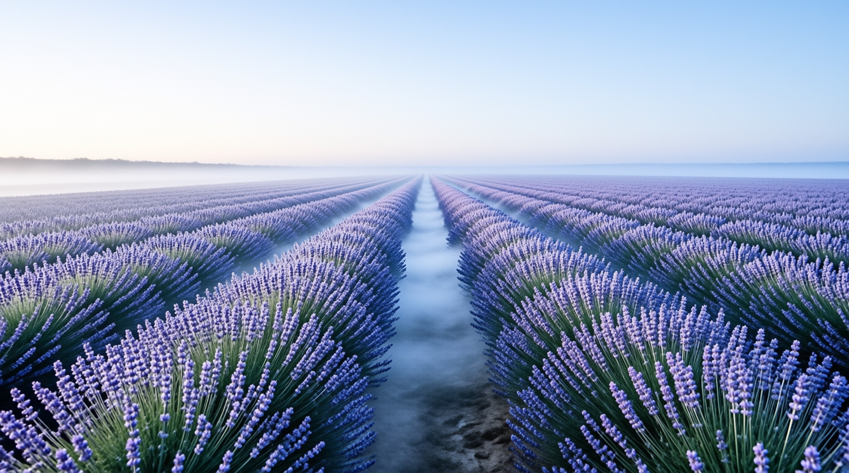 Lavender Field at Dawn