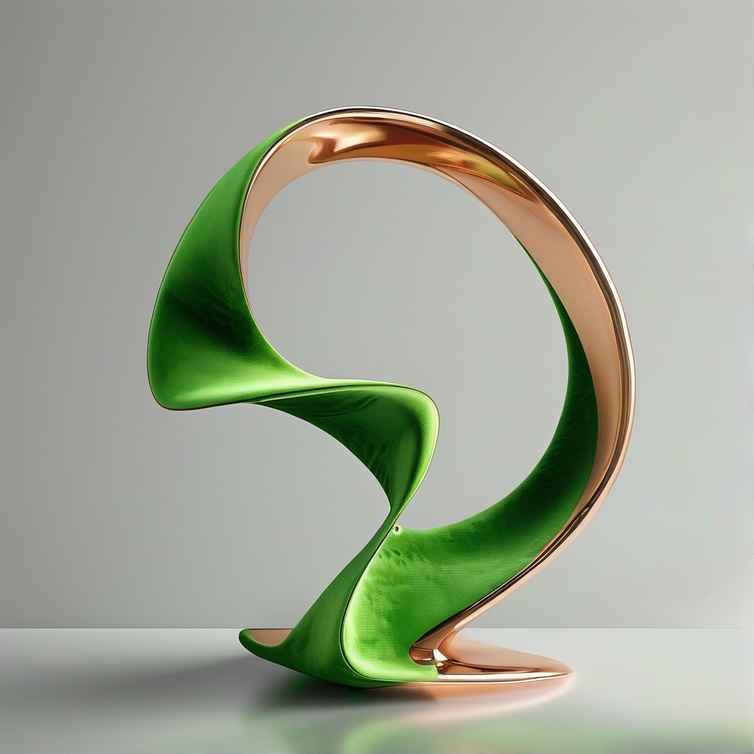 Abstract Curved Sculpture