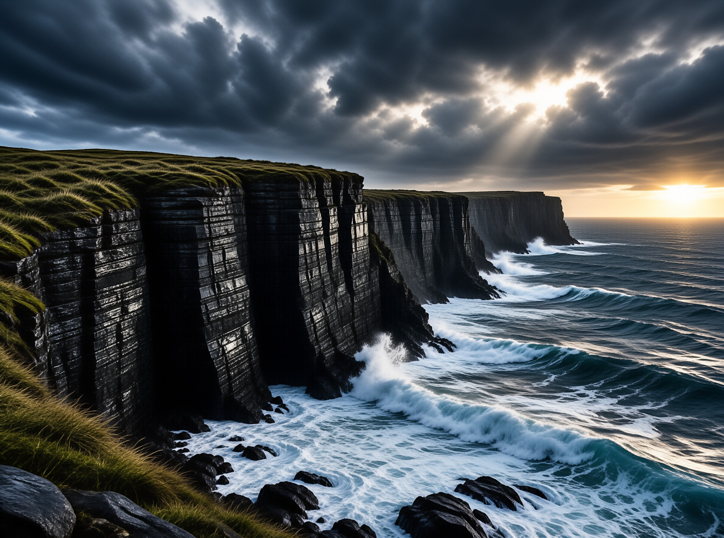 Dramatic Coastal Cliffs