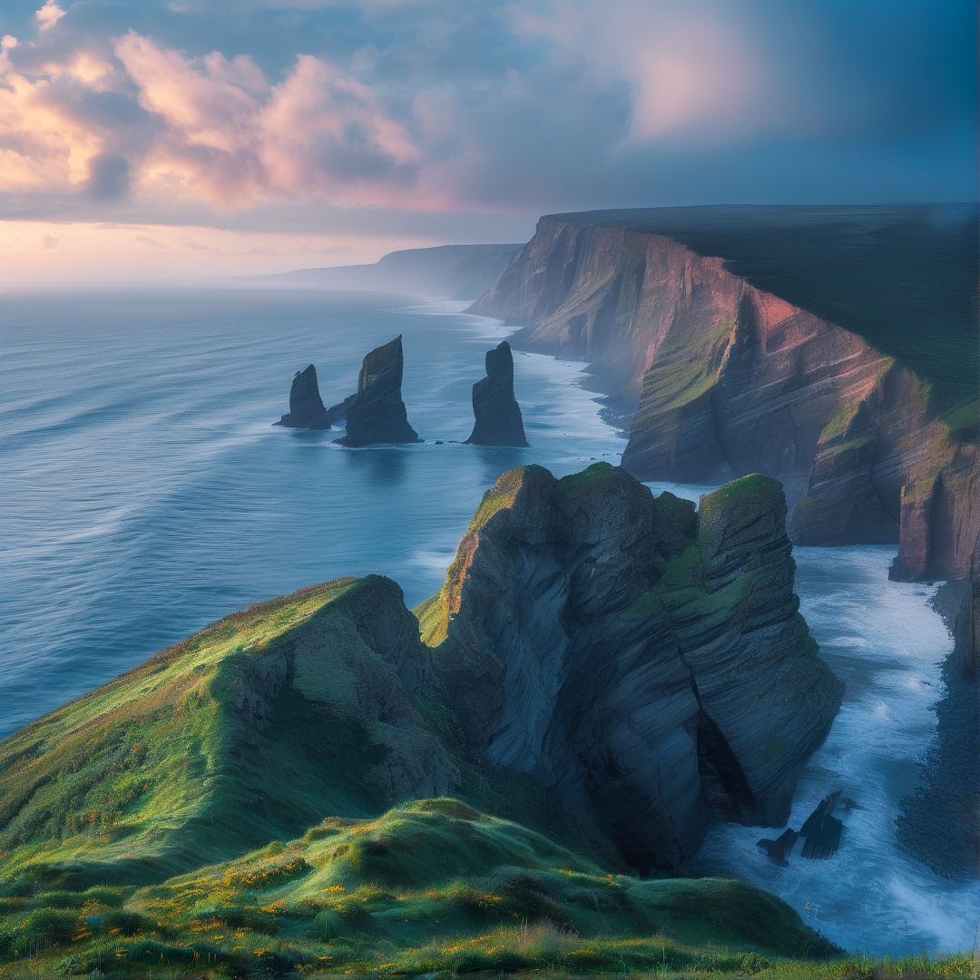 Coastal Cliffs and Sea Stacks